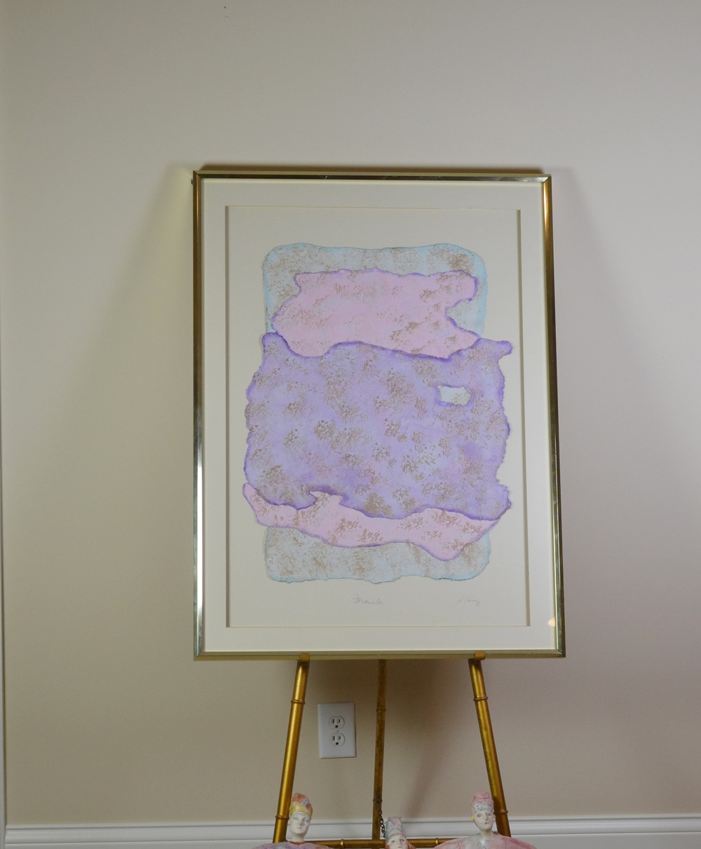 Picture Easel, Signed Modern Art Piece And Other Decor