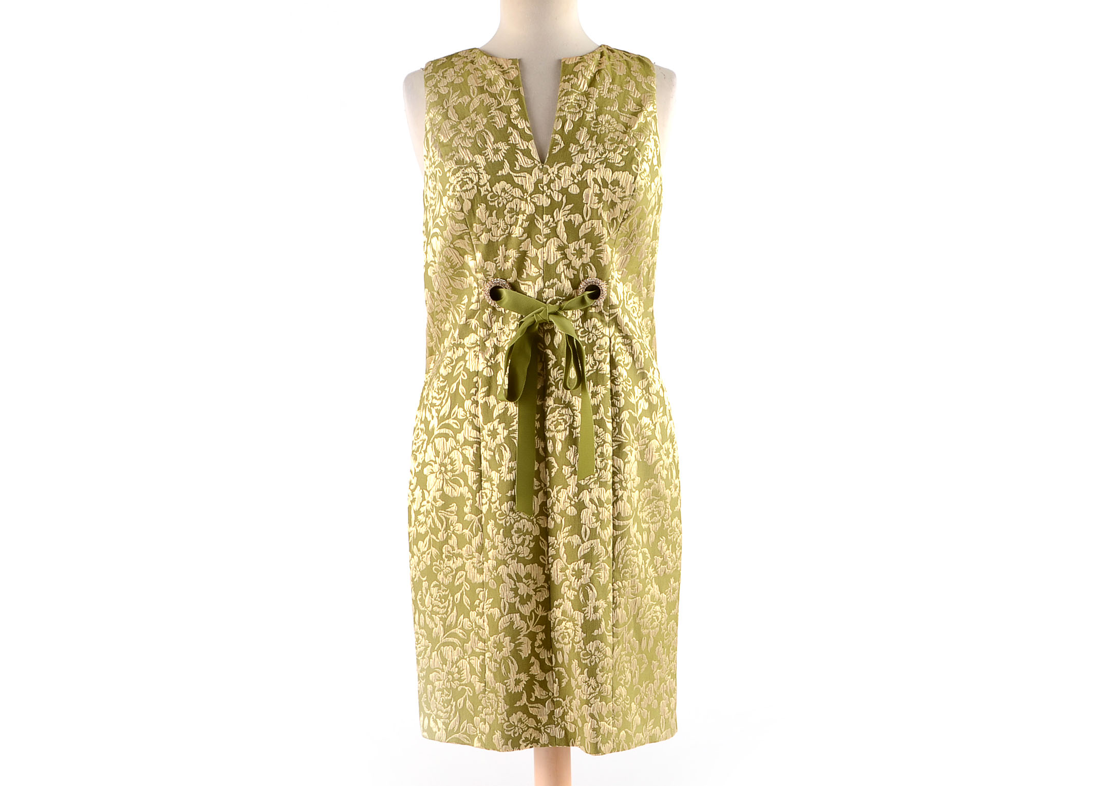 Chetta B Jacquard floral Print Cocktail Dress