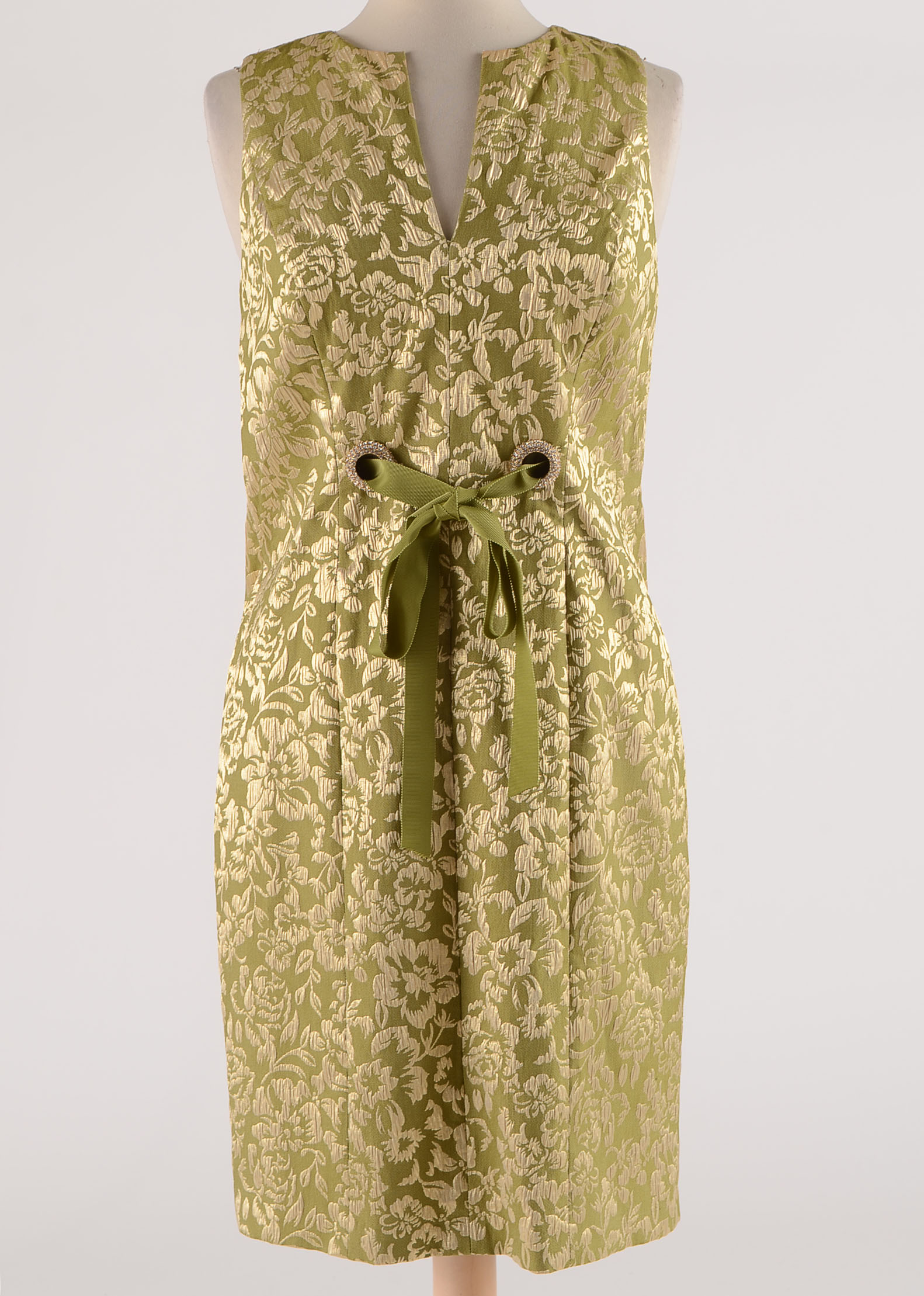 Chetta B Jacquard floral Print Cocktail Dress