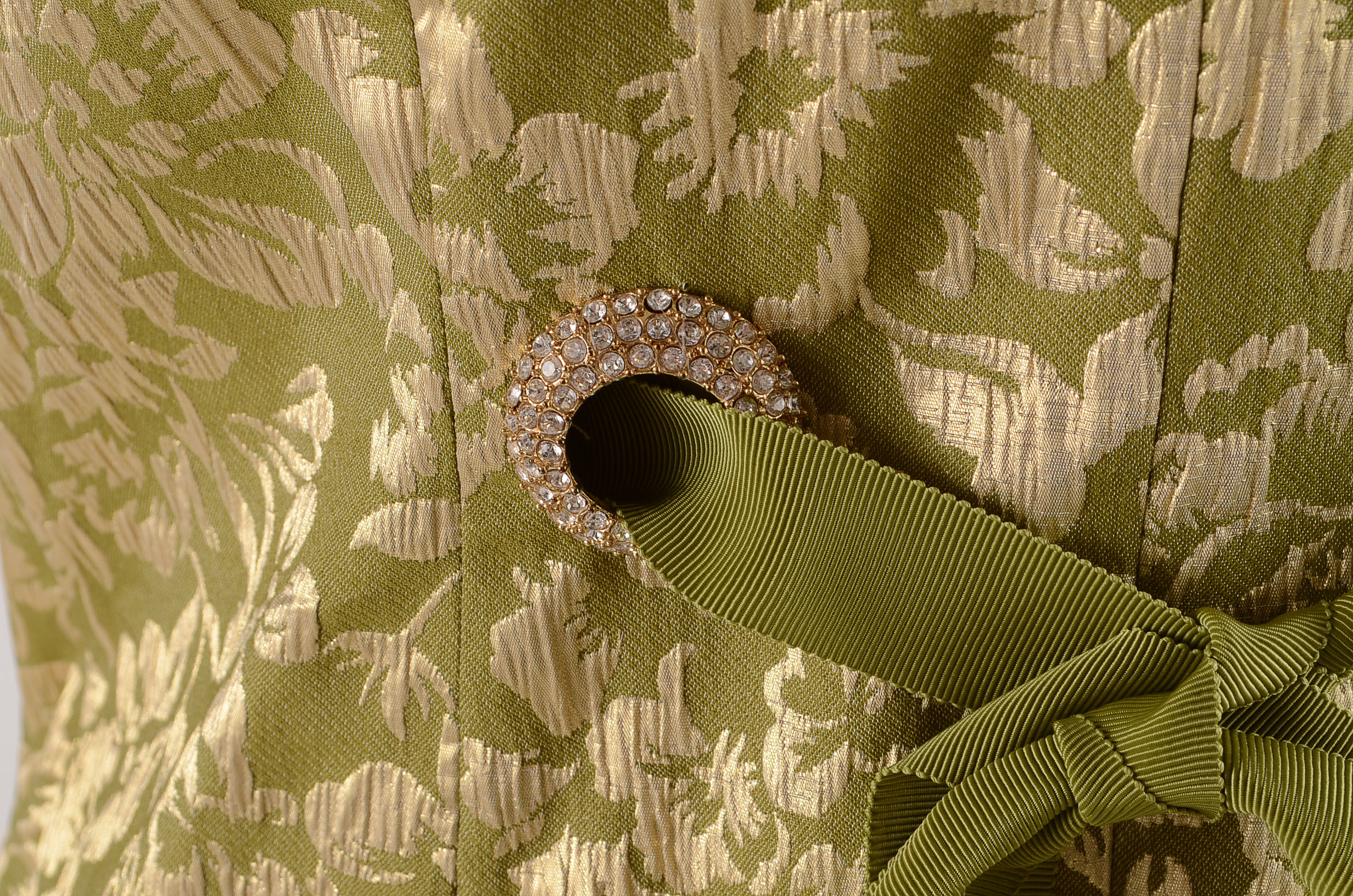 Chetta B Jacquard floral Print Cocktail Dress