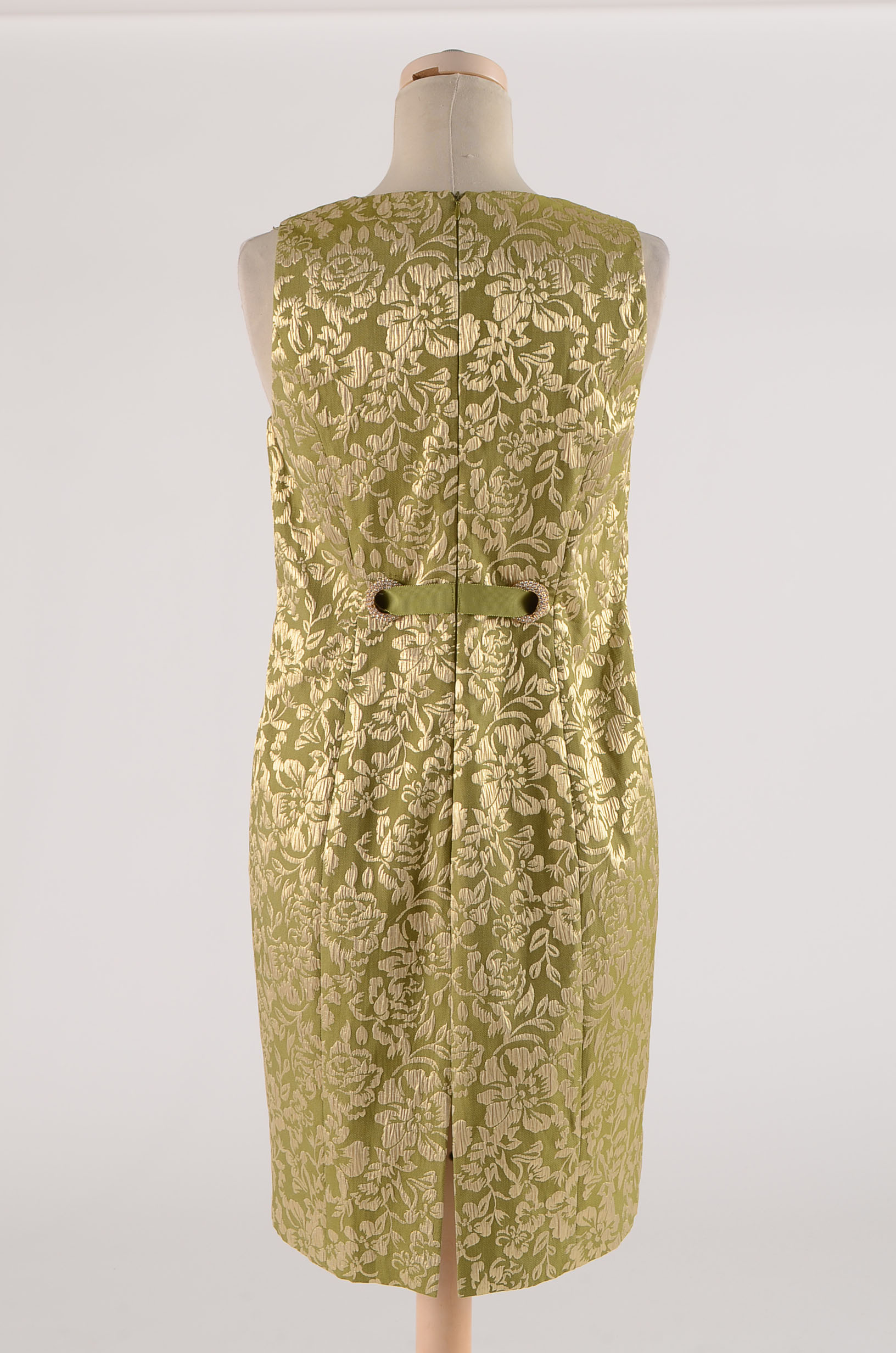 Chetta B Jacquard floral Print Cocktail Dress