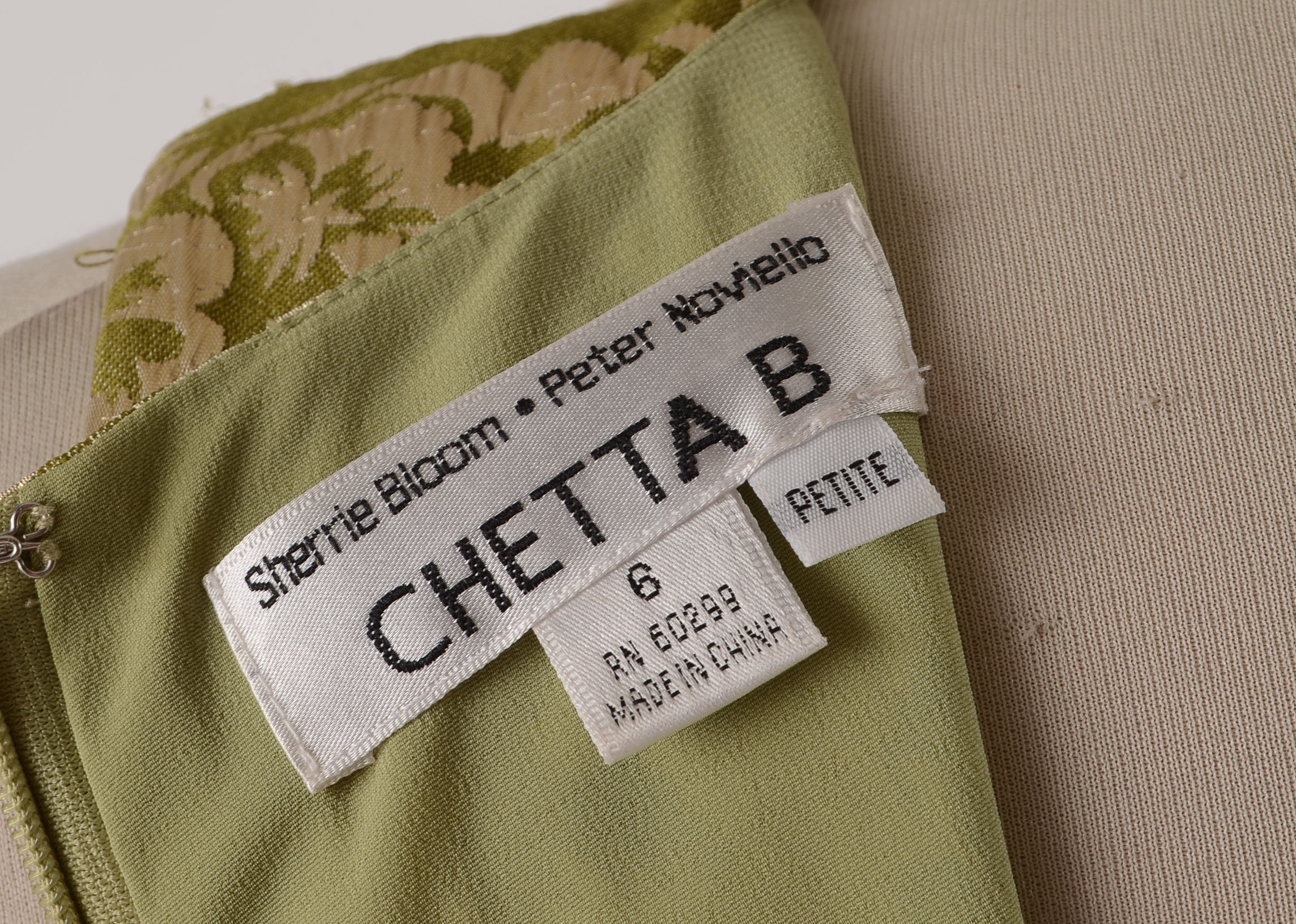 Chetta B Jacquard floral Print Cocktail Dress