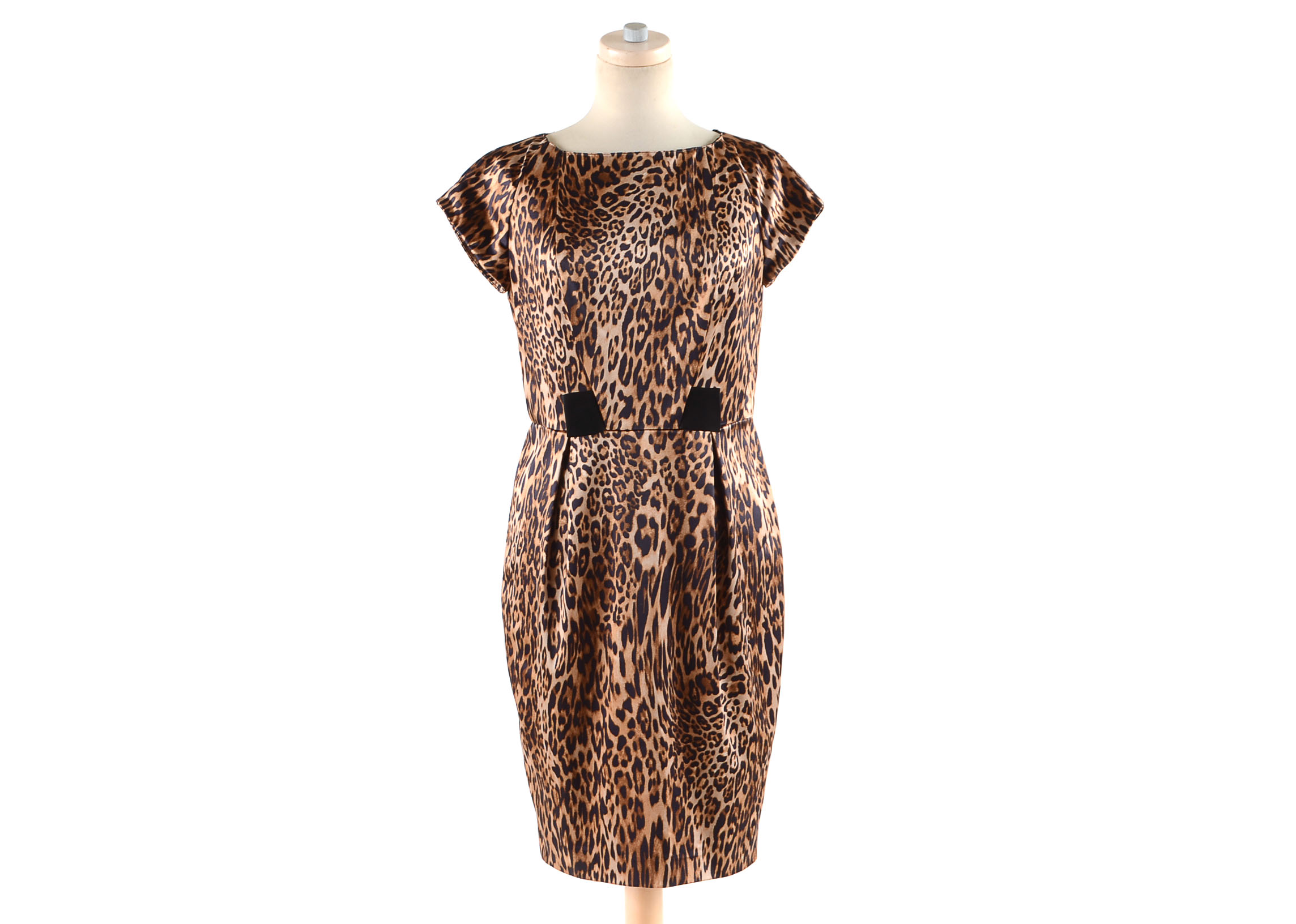 Chetta B Animal Print Cocktail Dress
