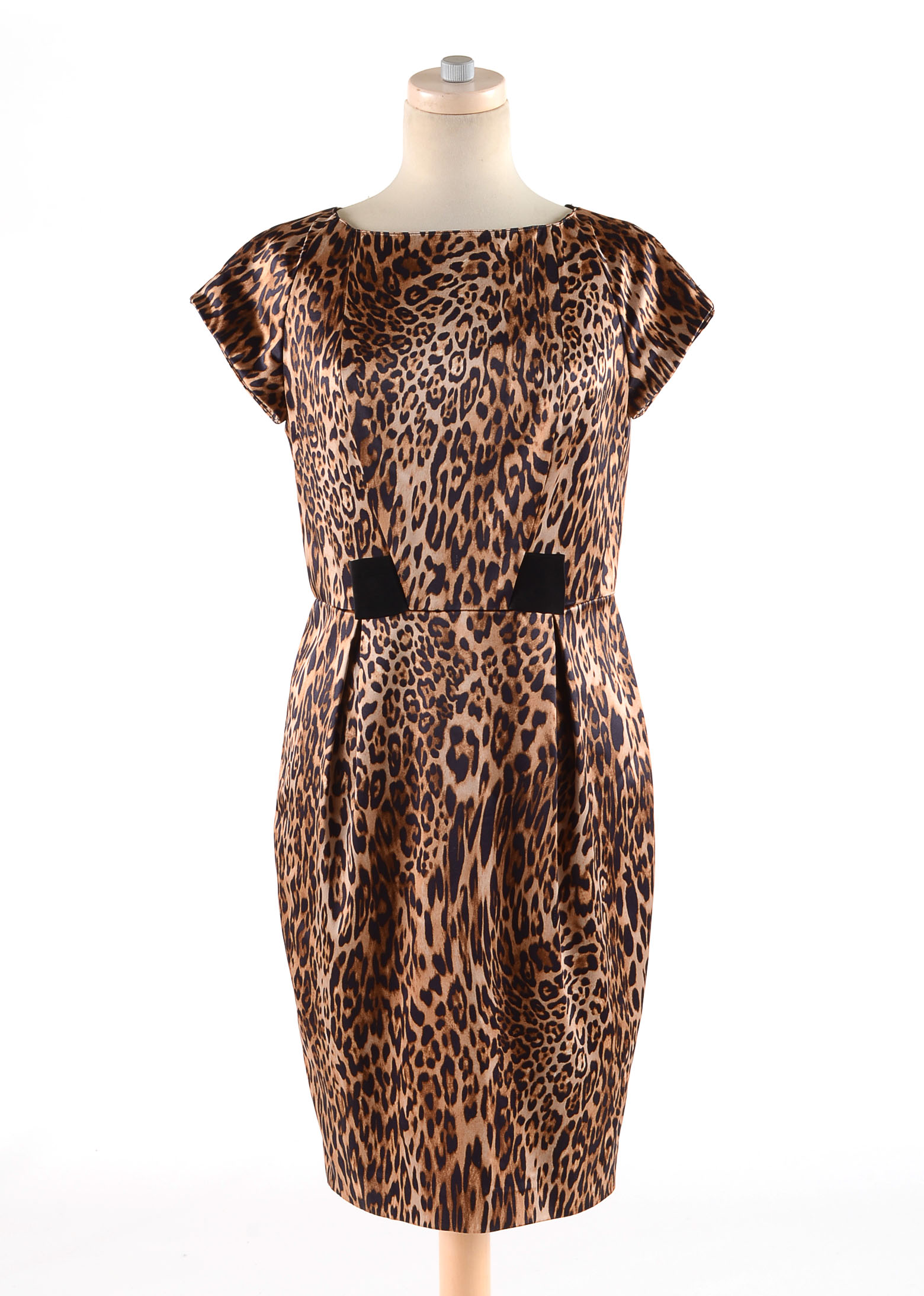 Chetta B Animal Print Cocktail Dress