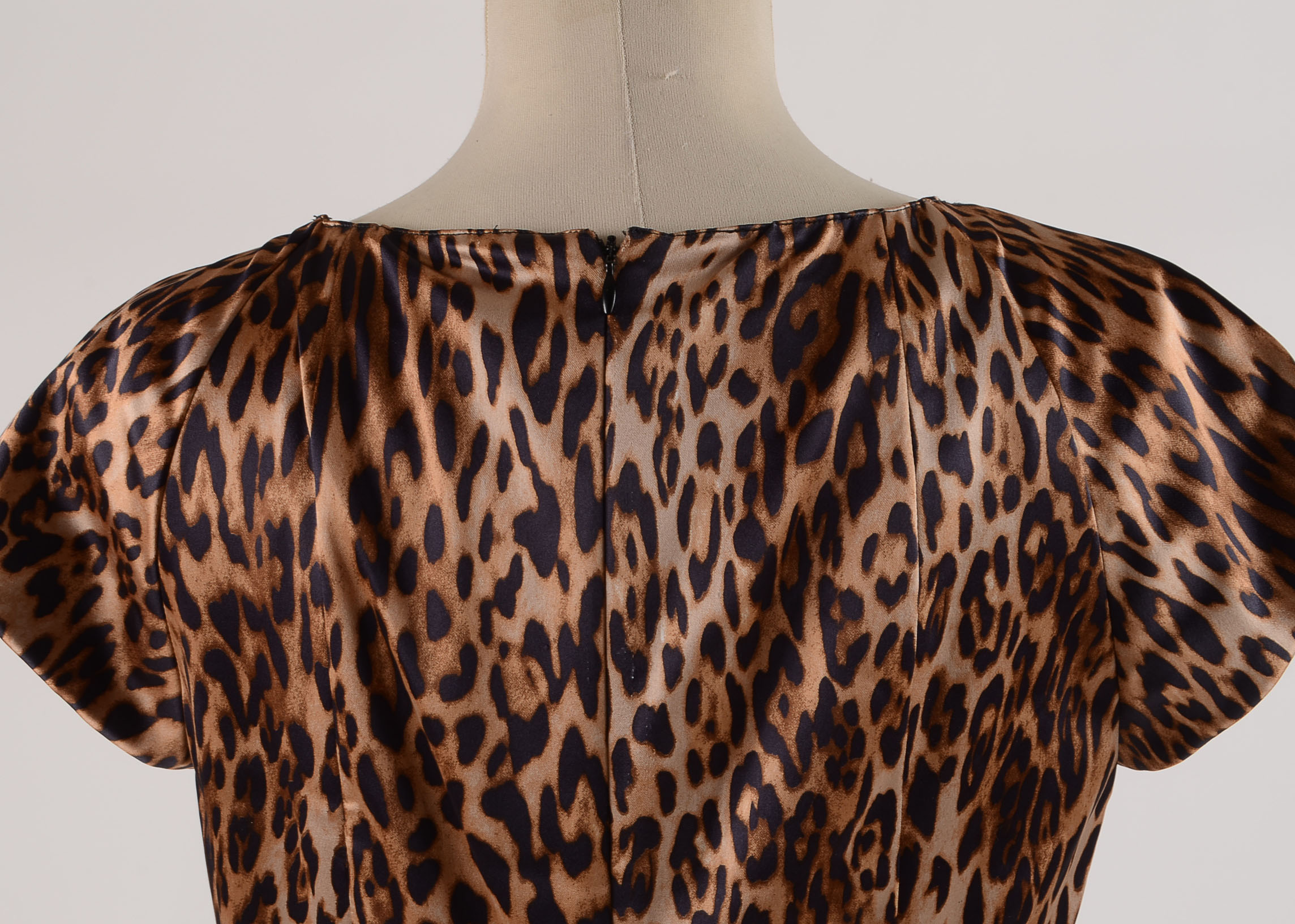 Chetta B Animal Print Cocktail Dress