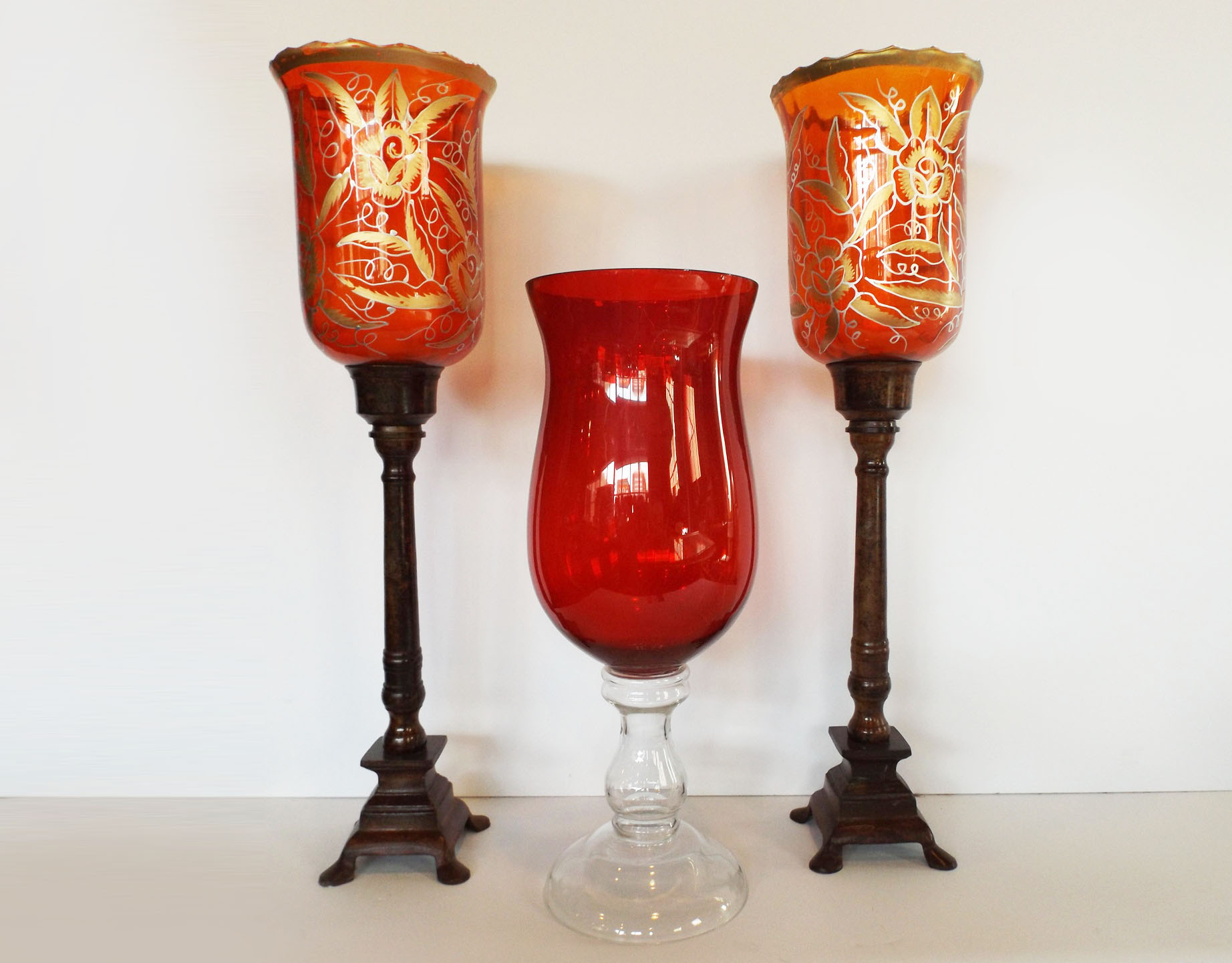 Glass Candle Holders
