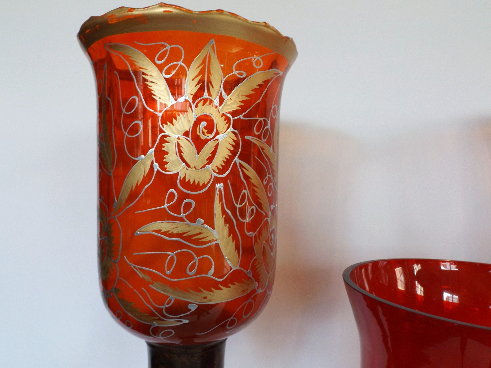 Glass Candle Holders