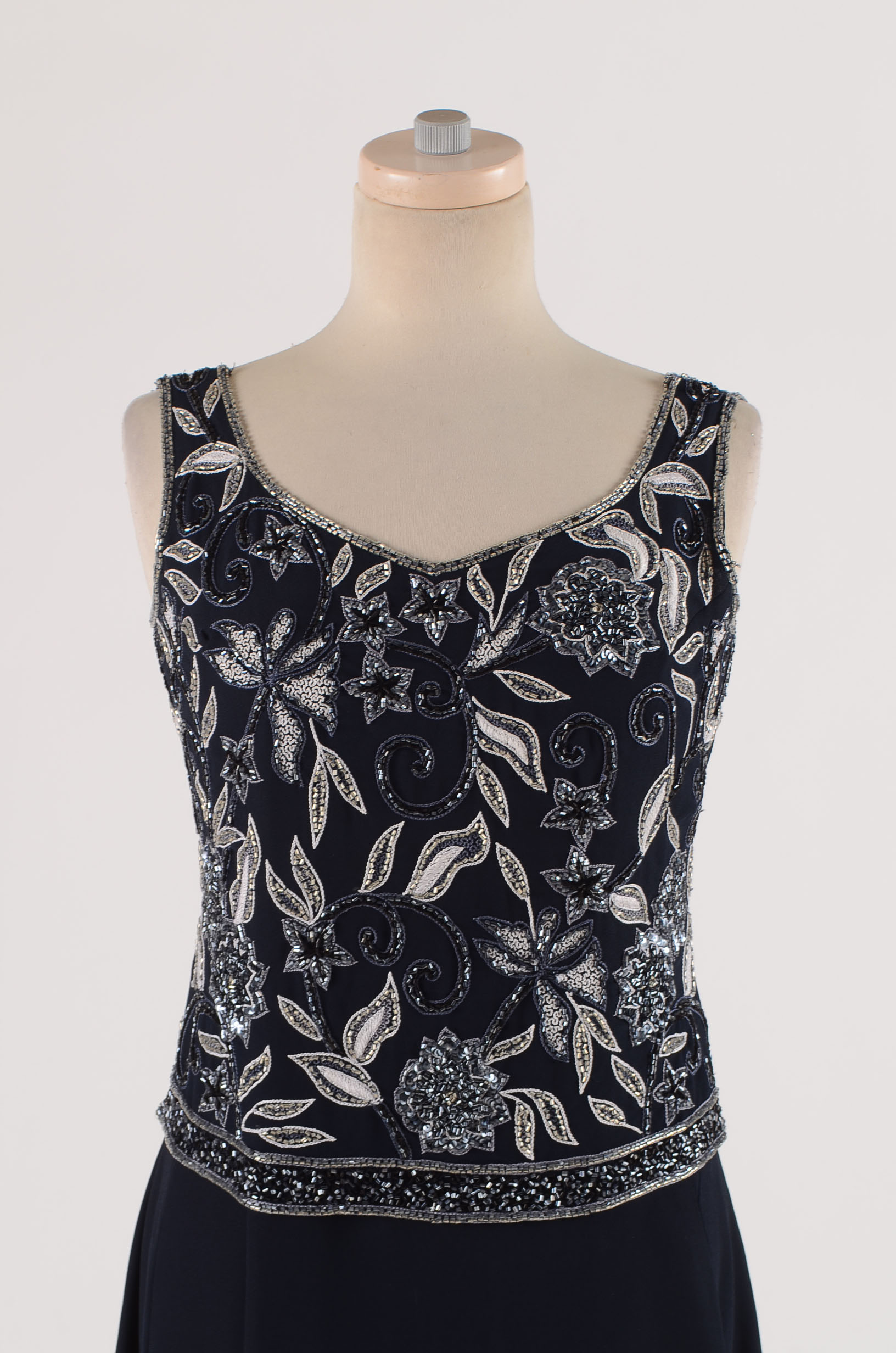 Jkara of New York Hand Beaded Formal Dress with Jacket