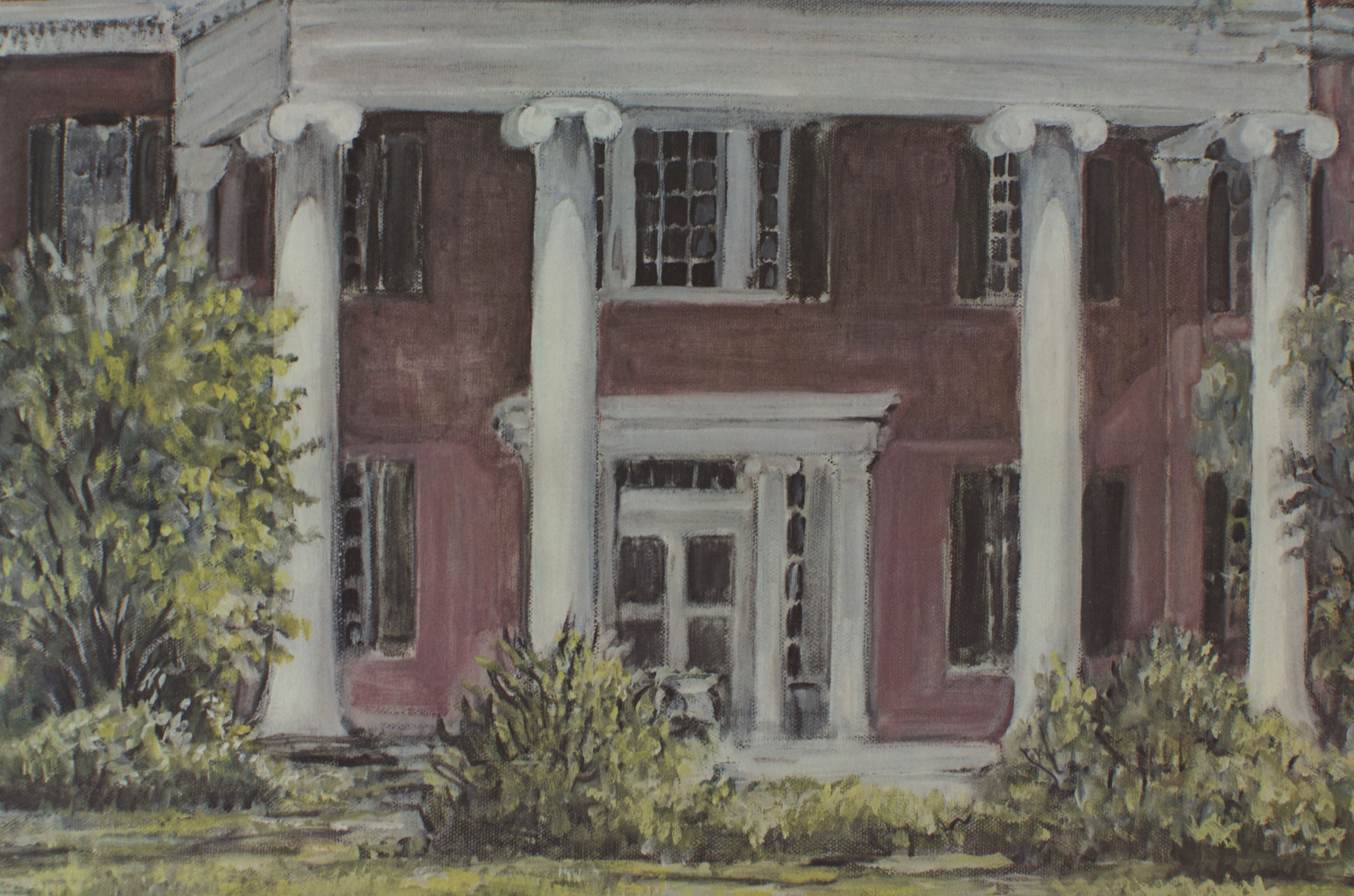 Signed "Helm Place" Print by Huston