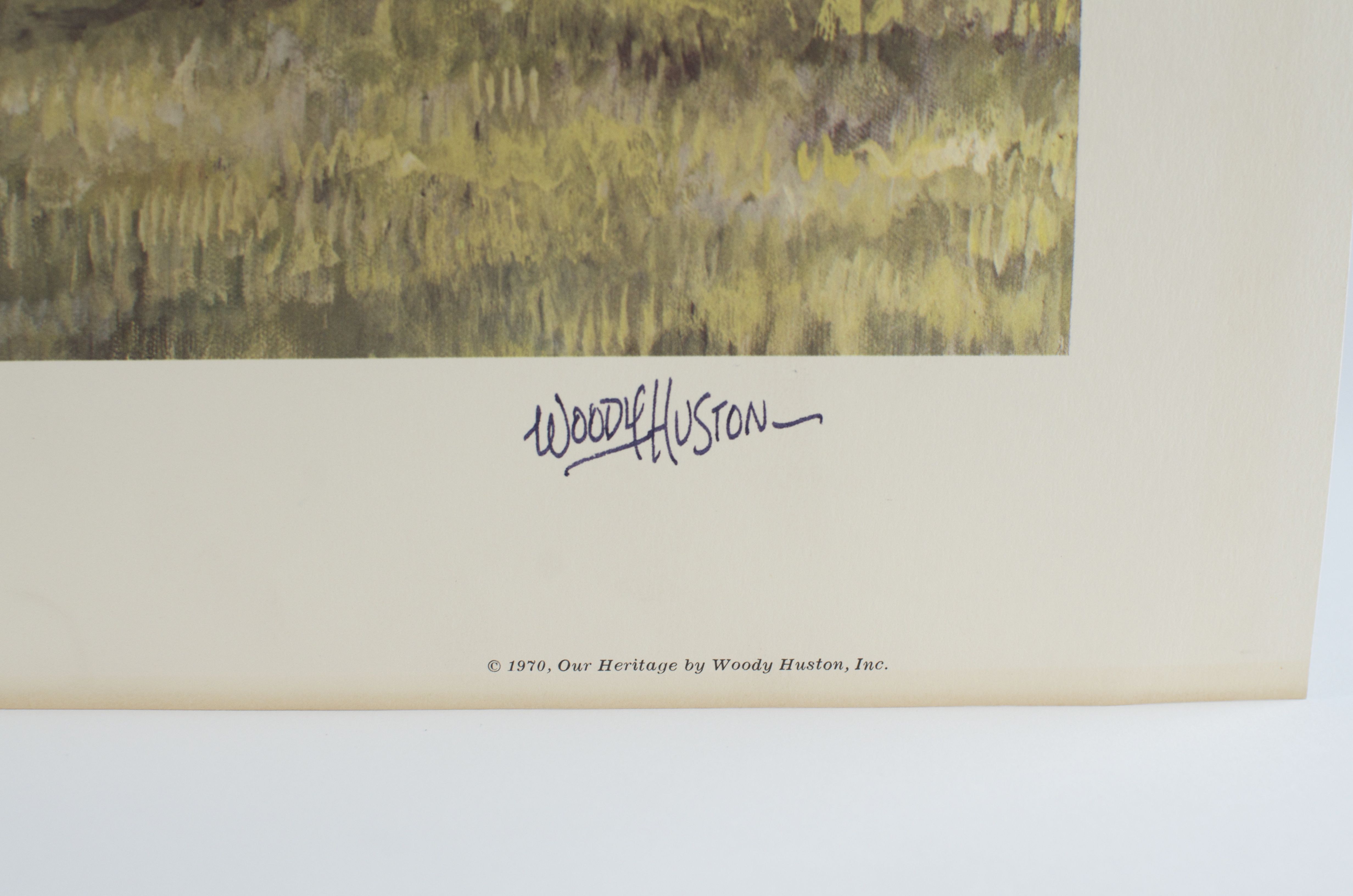 Signed "Helm Place" Print by Huston