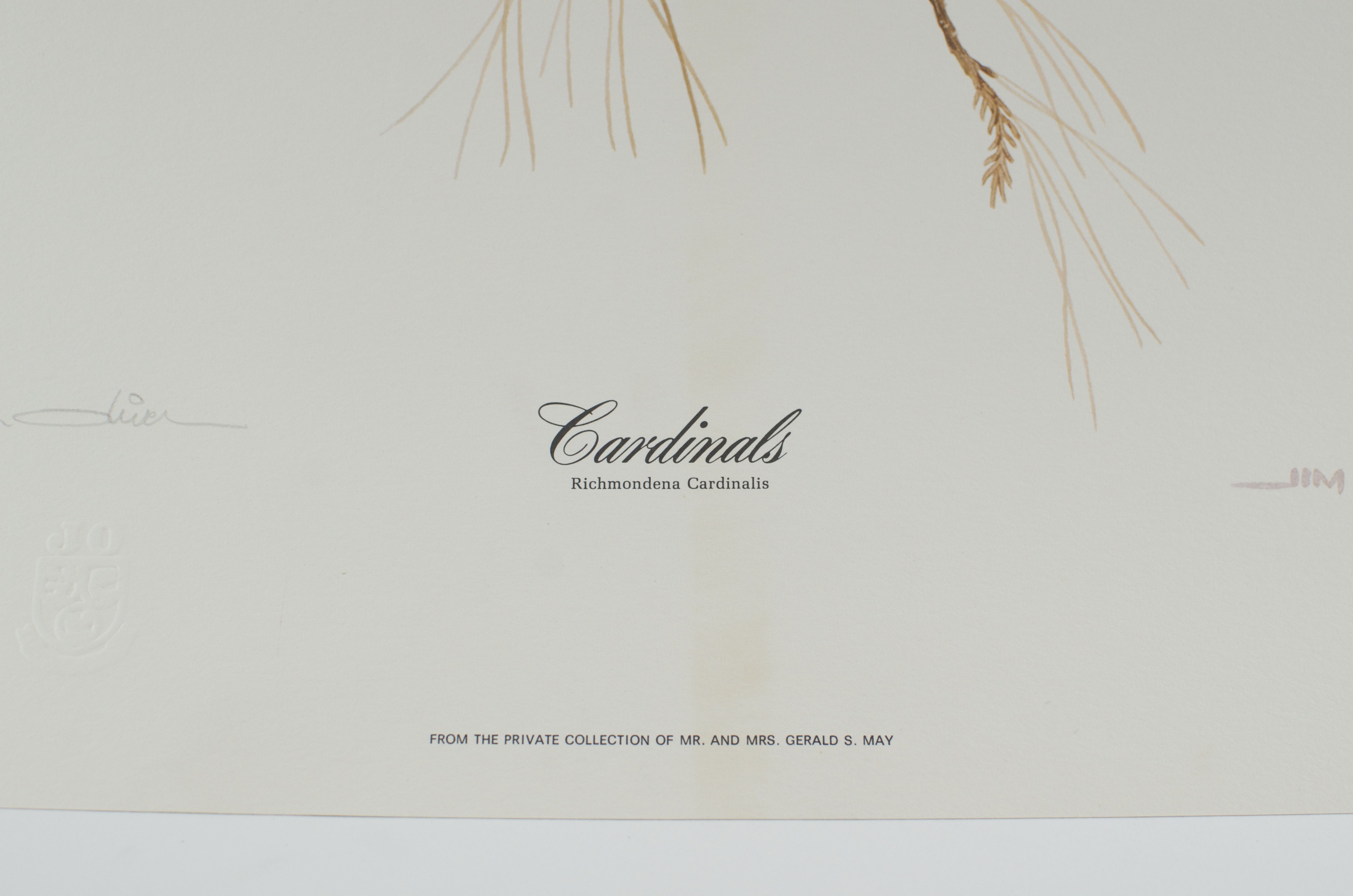 Jim Oliver Signed Print "Cardinals"