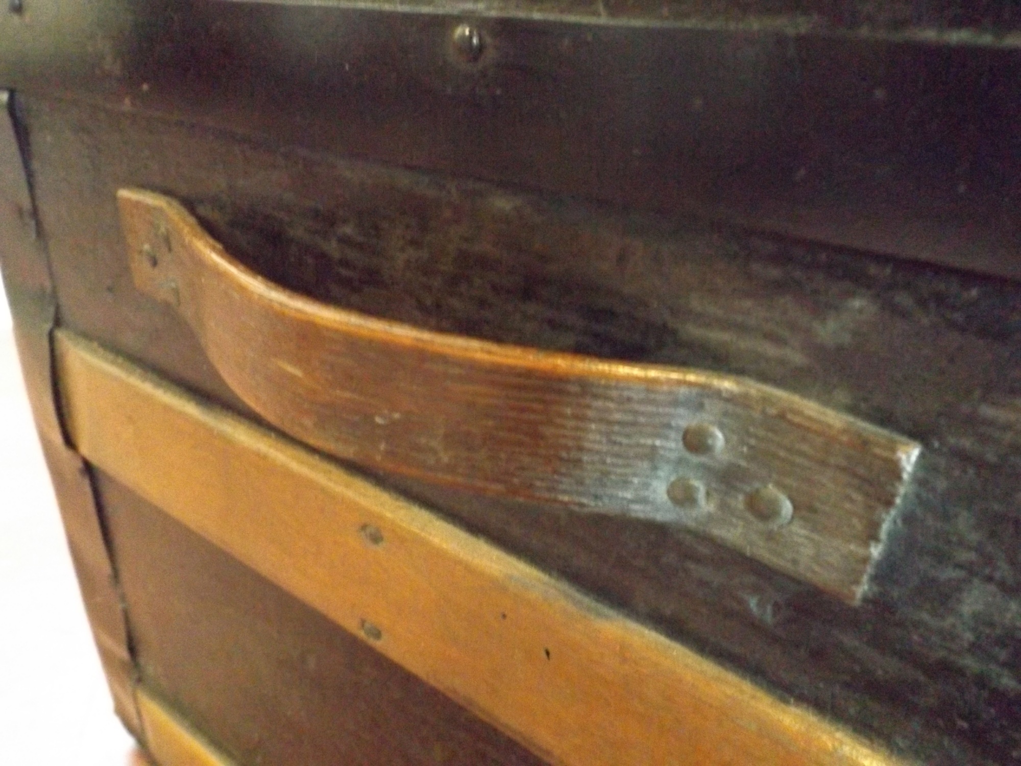 Vintage Trunk with Original Wallpaper Lining