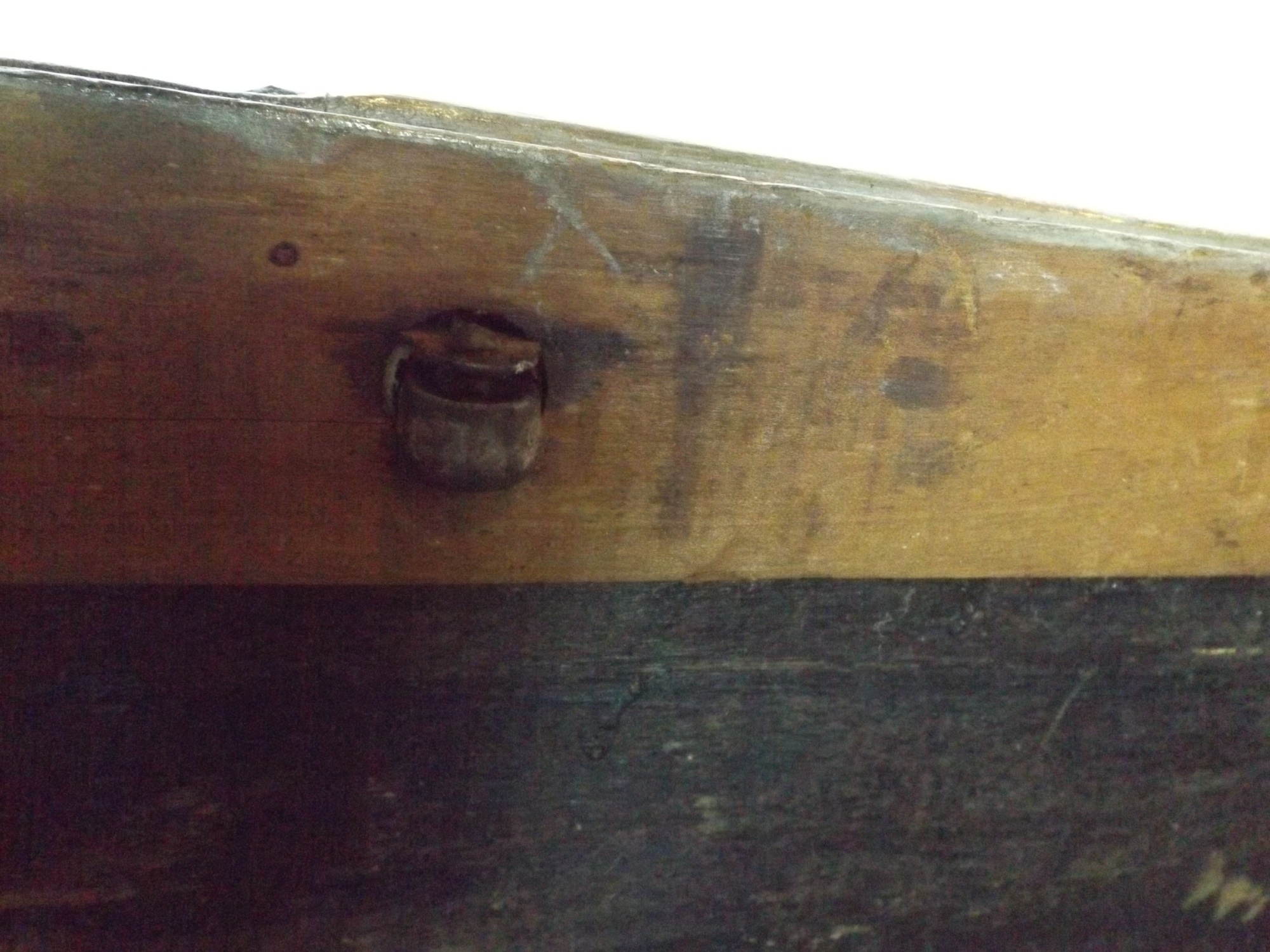 Vintage Trunk with Original Wallpaper Lining