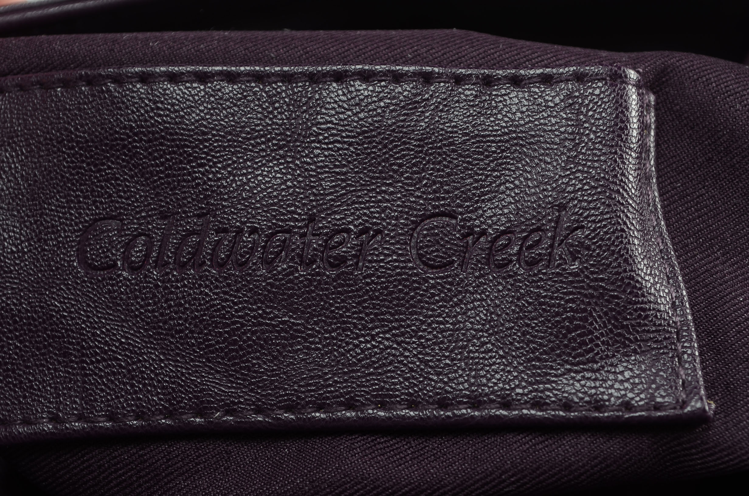 Coldwater Creek Leather Shoulder Bag and Laurel Burch Case