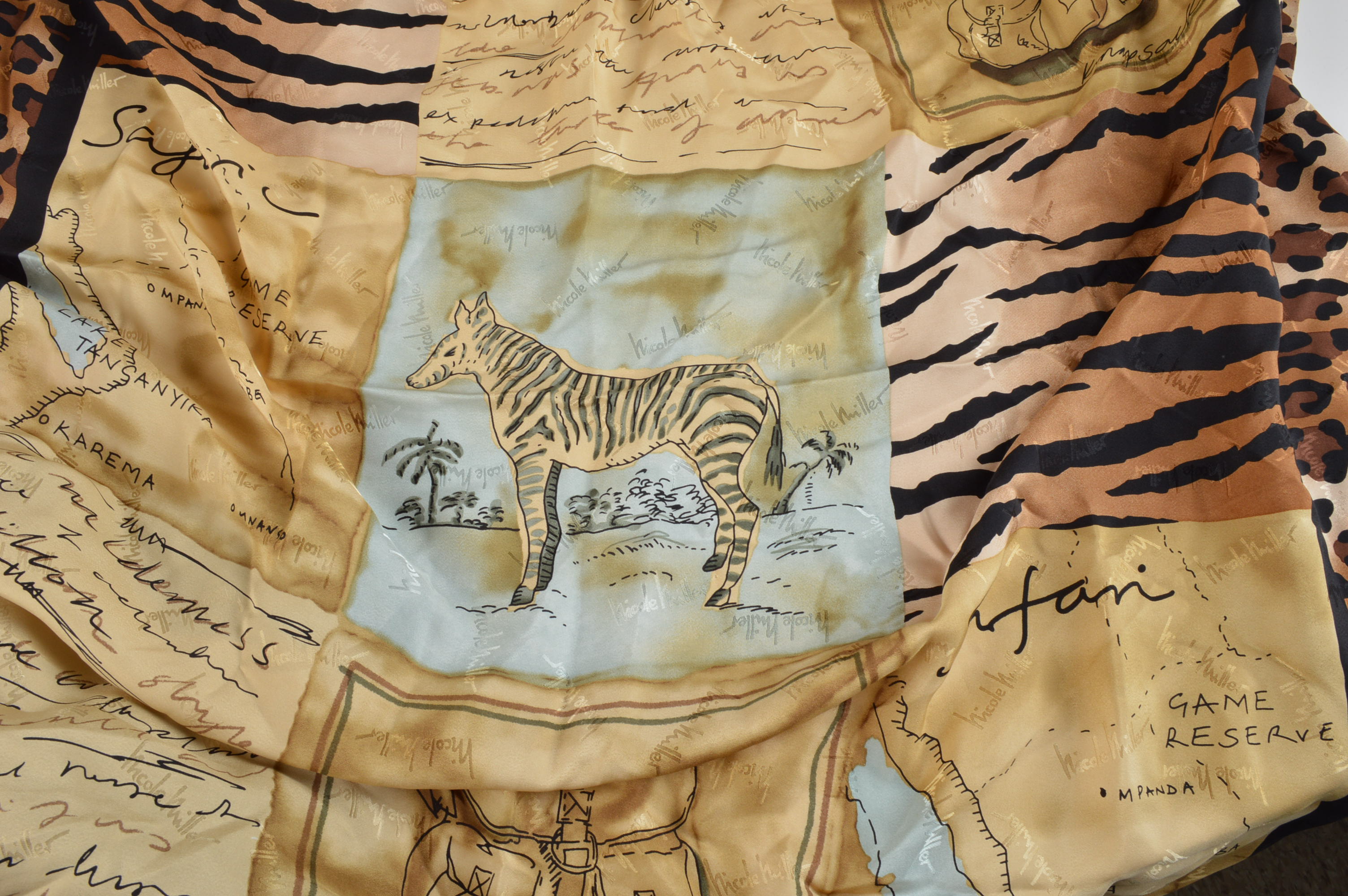 Collection of Eight Silk and Knit Scarves and Henri Bendel Gloves