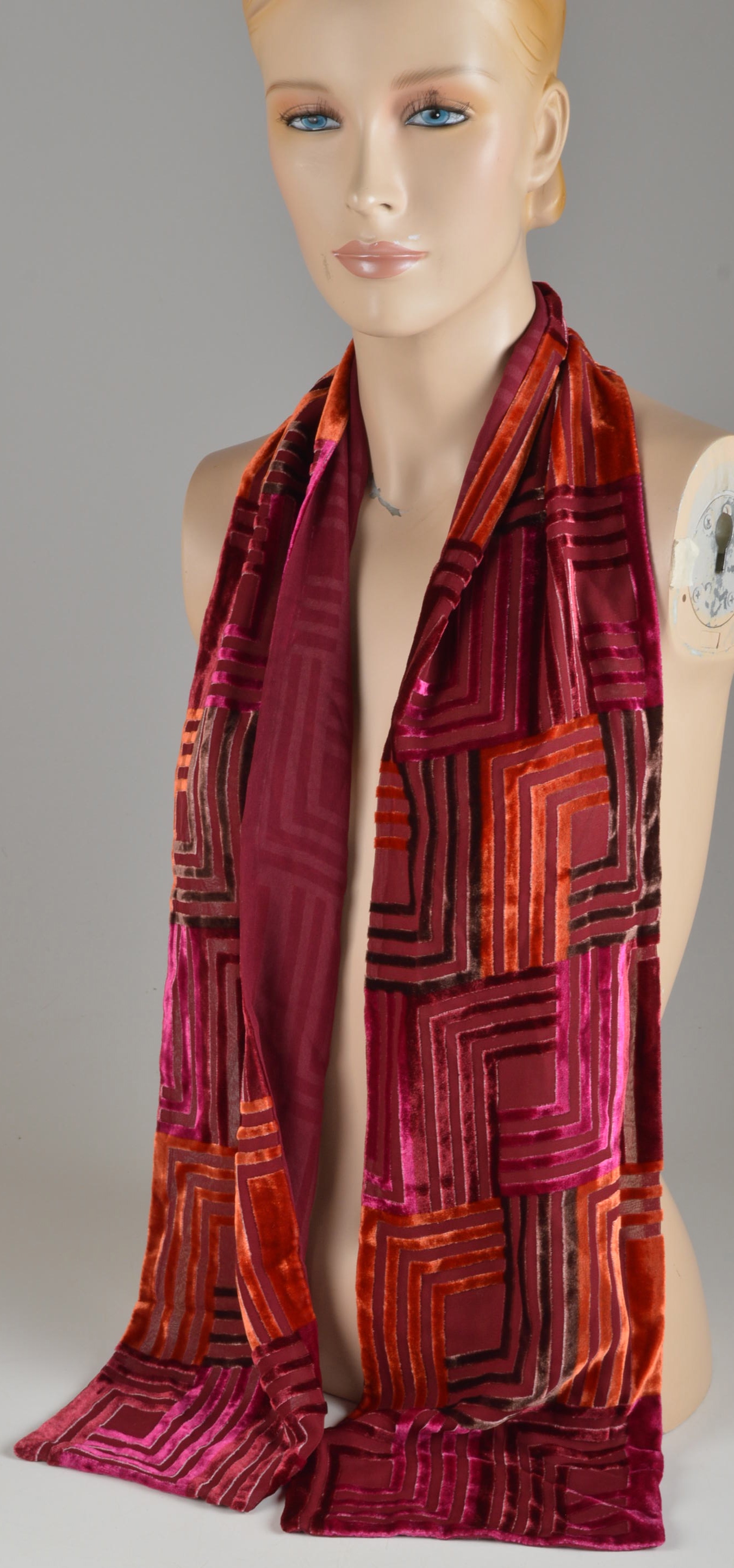 Collection of Eight Silk and Knit Scarves and Henri Bendel Gloves