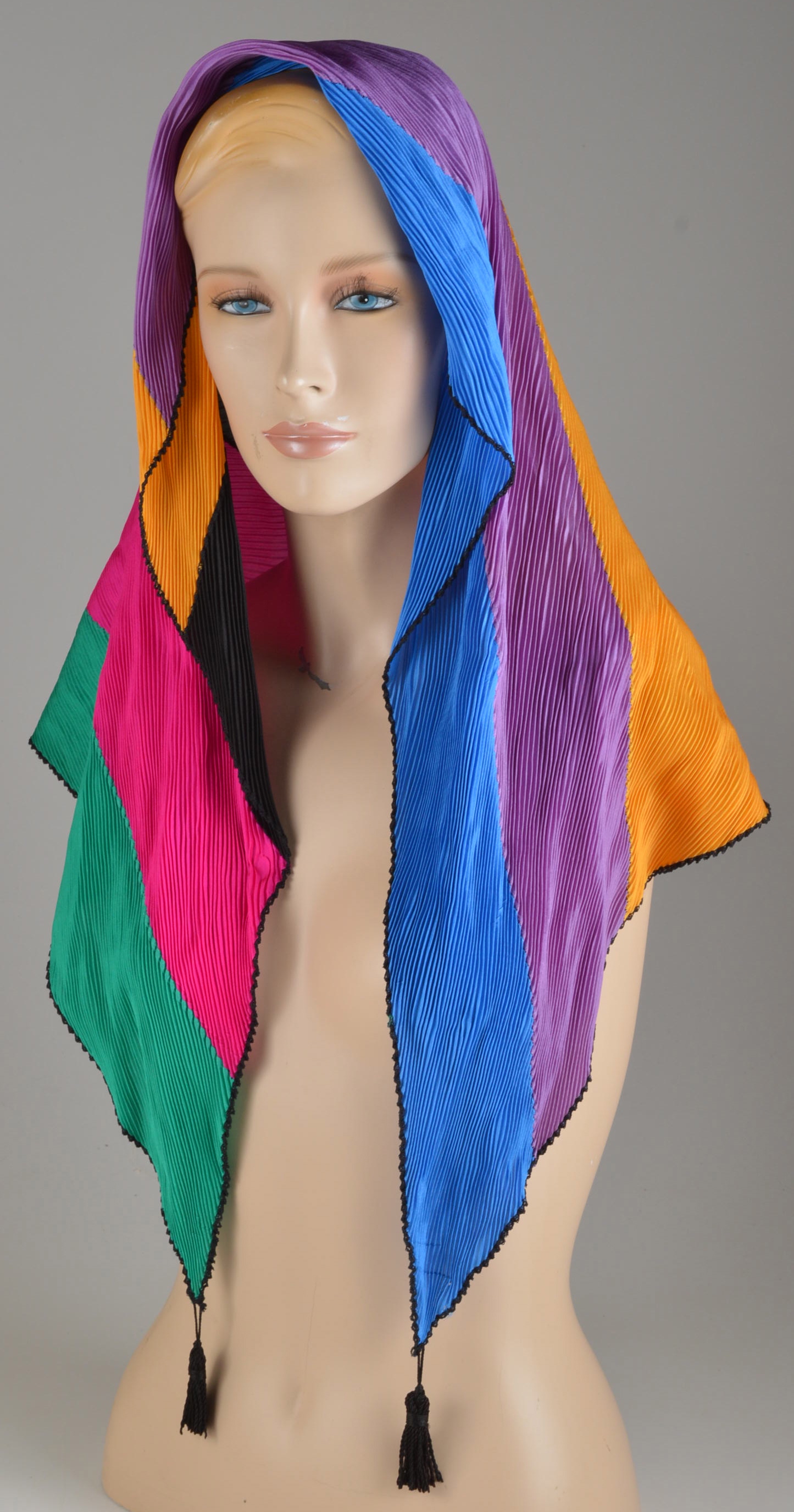 Collection of Eight Silk and Knit Scarves and Henri Bendel Gloves