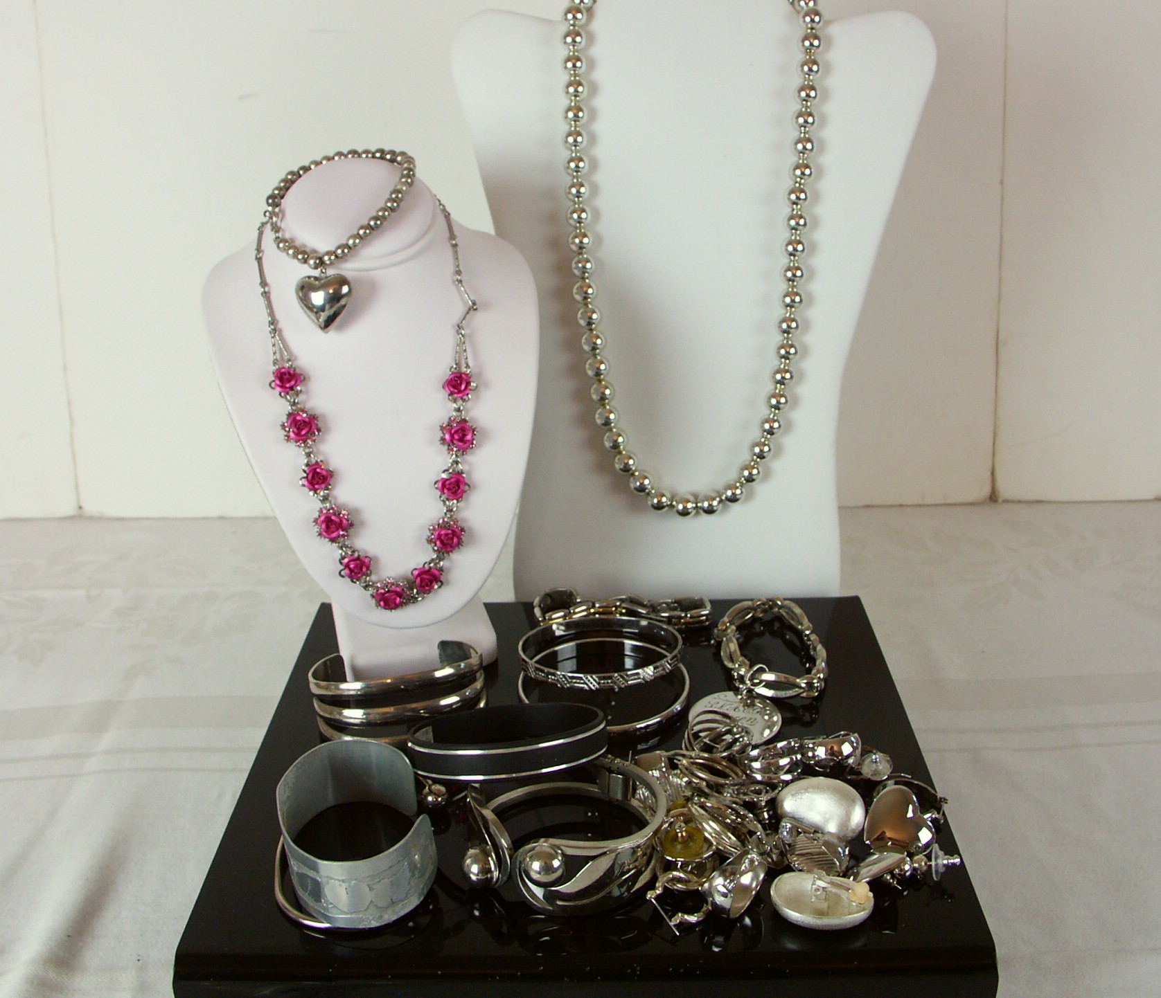 Silver-Tone Fashion Jewelry Lot