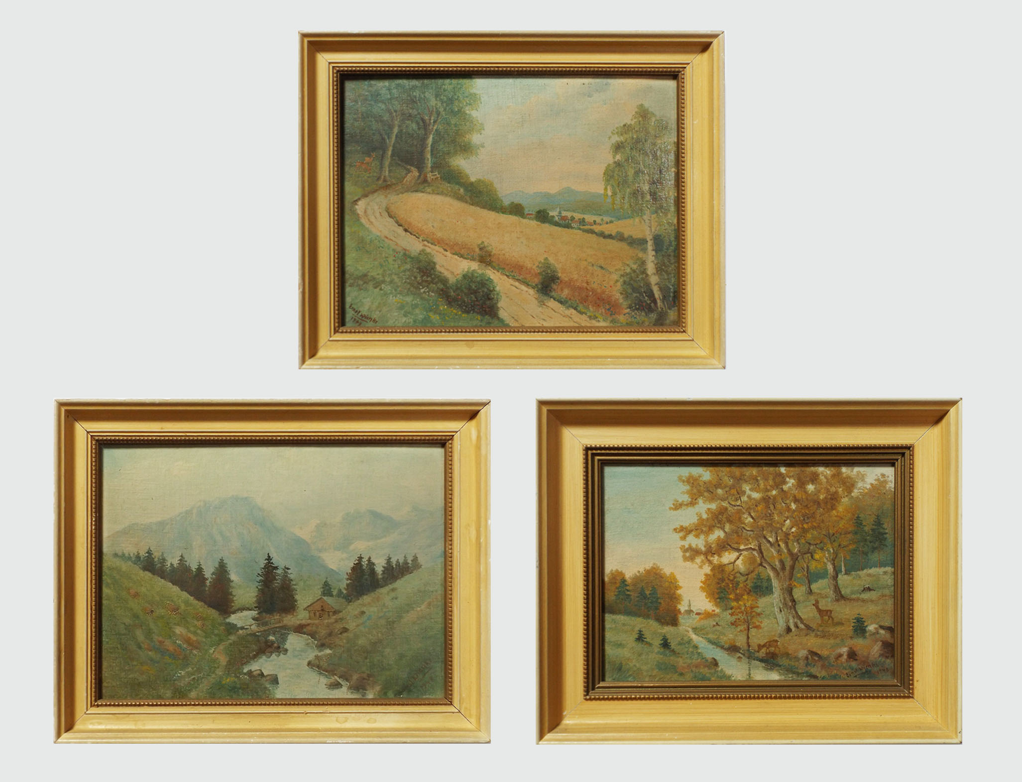 Group of Original Oil Landscape Paintings