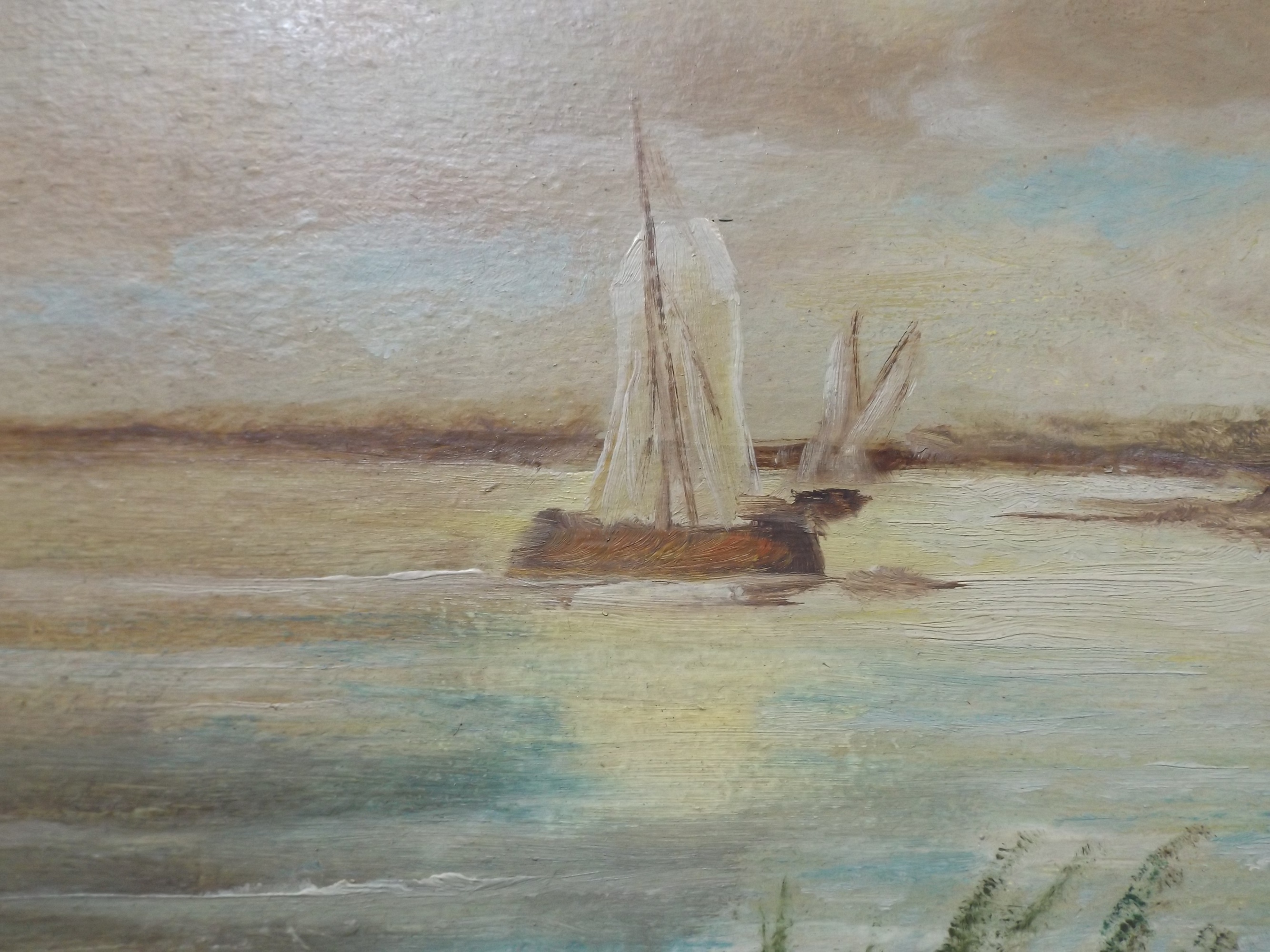 Original Signed Windmill Oil Painting