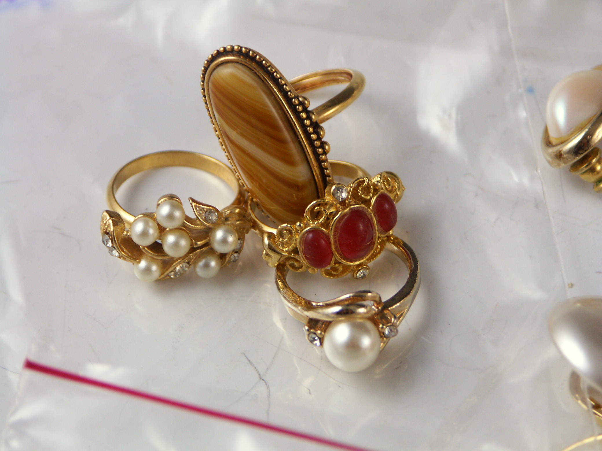 Gold-Tone Fashion Jewelry Lot