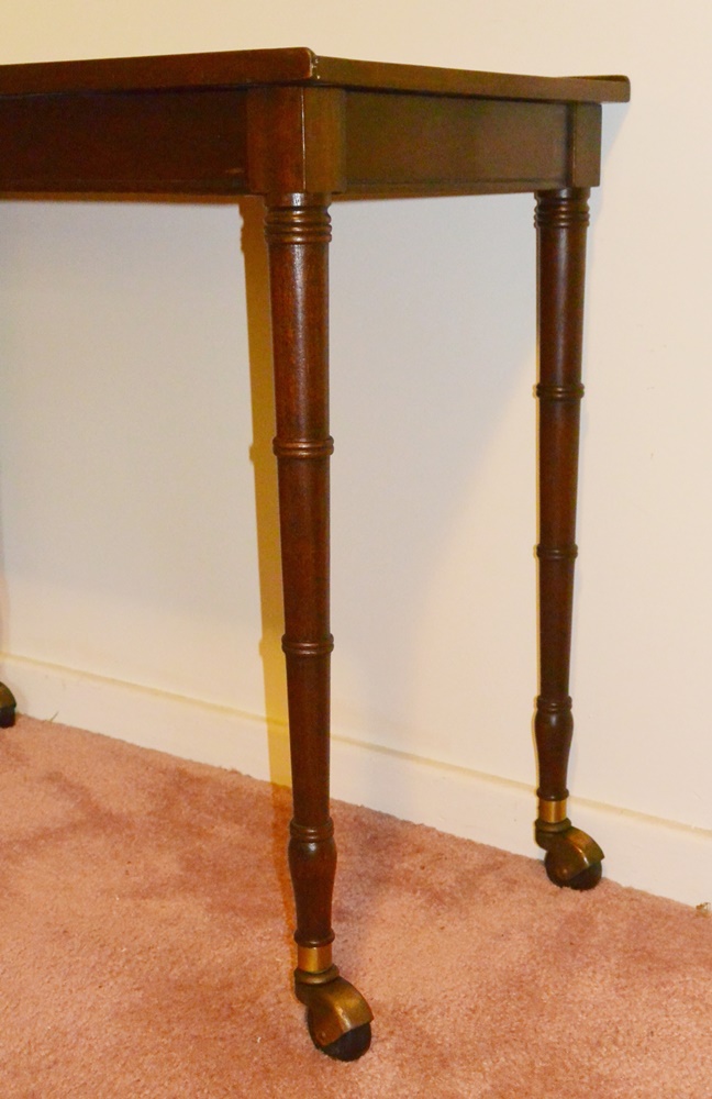 Vintage Mahogany Serving Table With Storage Compartment
