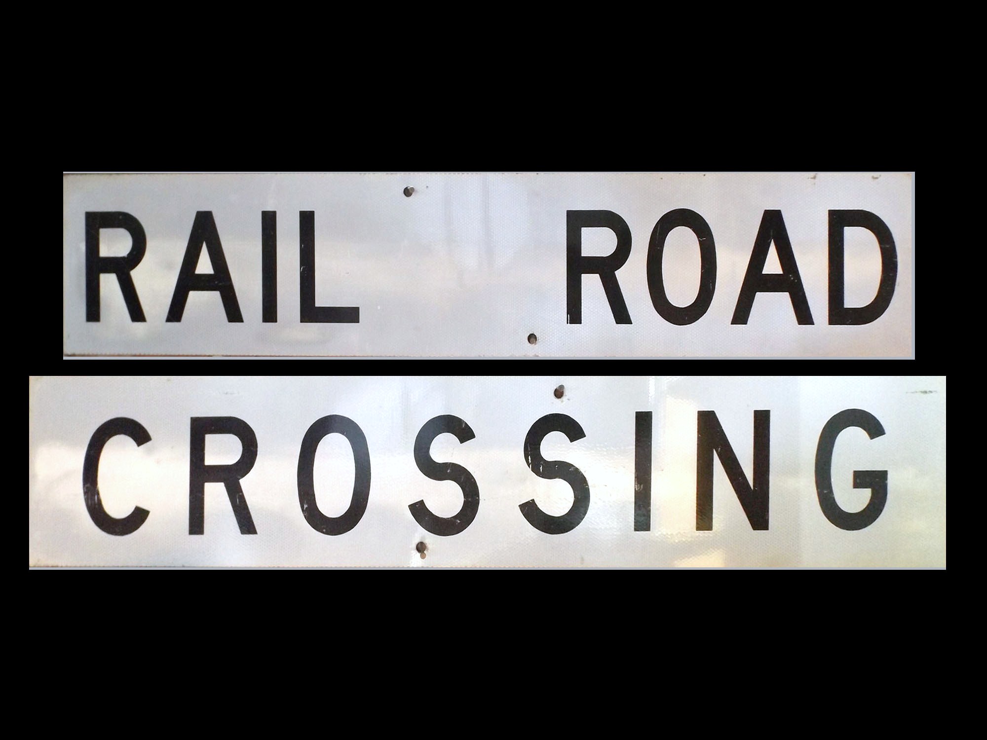 Metal Railroad Crossing Signs