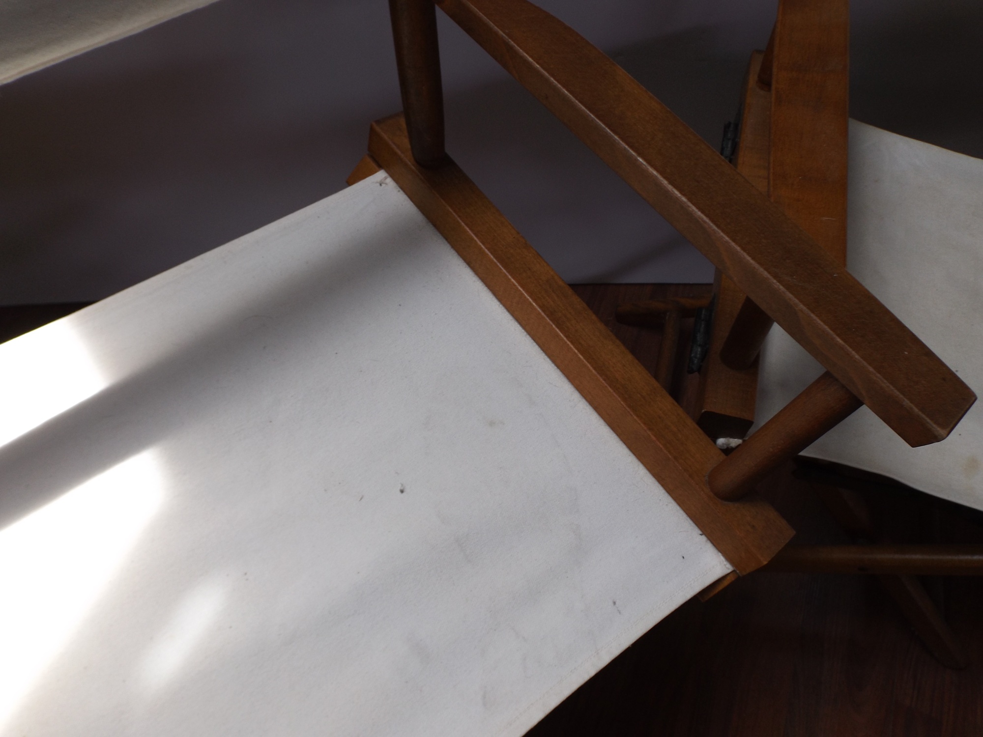 Canvas and Wood Director's Chairs