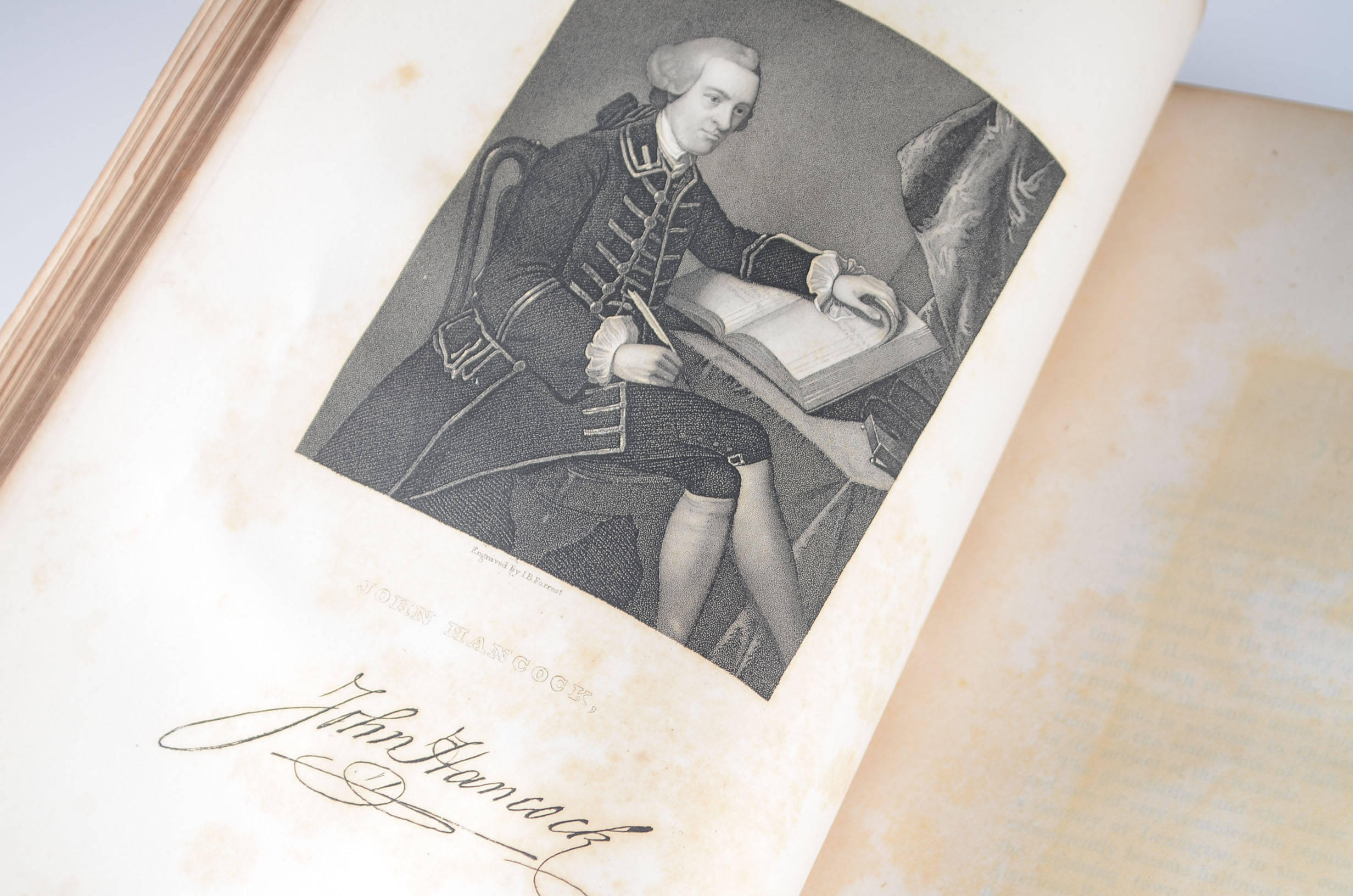 Antique Leather-Bound Copy of "The National Portrait Gallery"