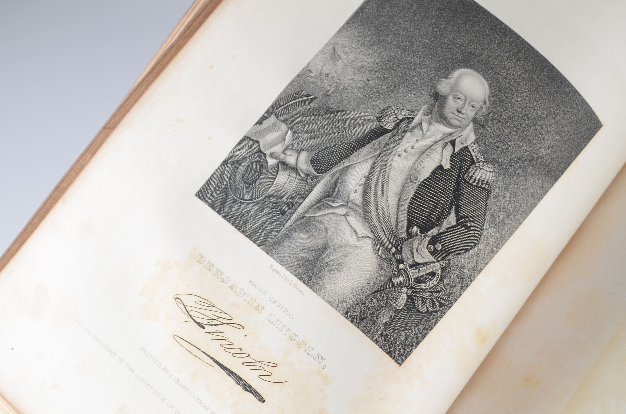 Antique Leather-Bound Copy of "The National Portrait Gallery"