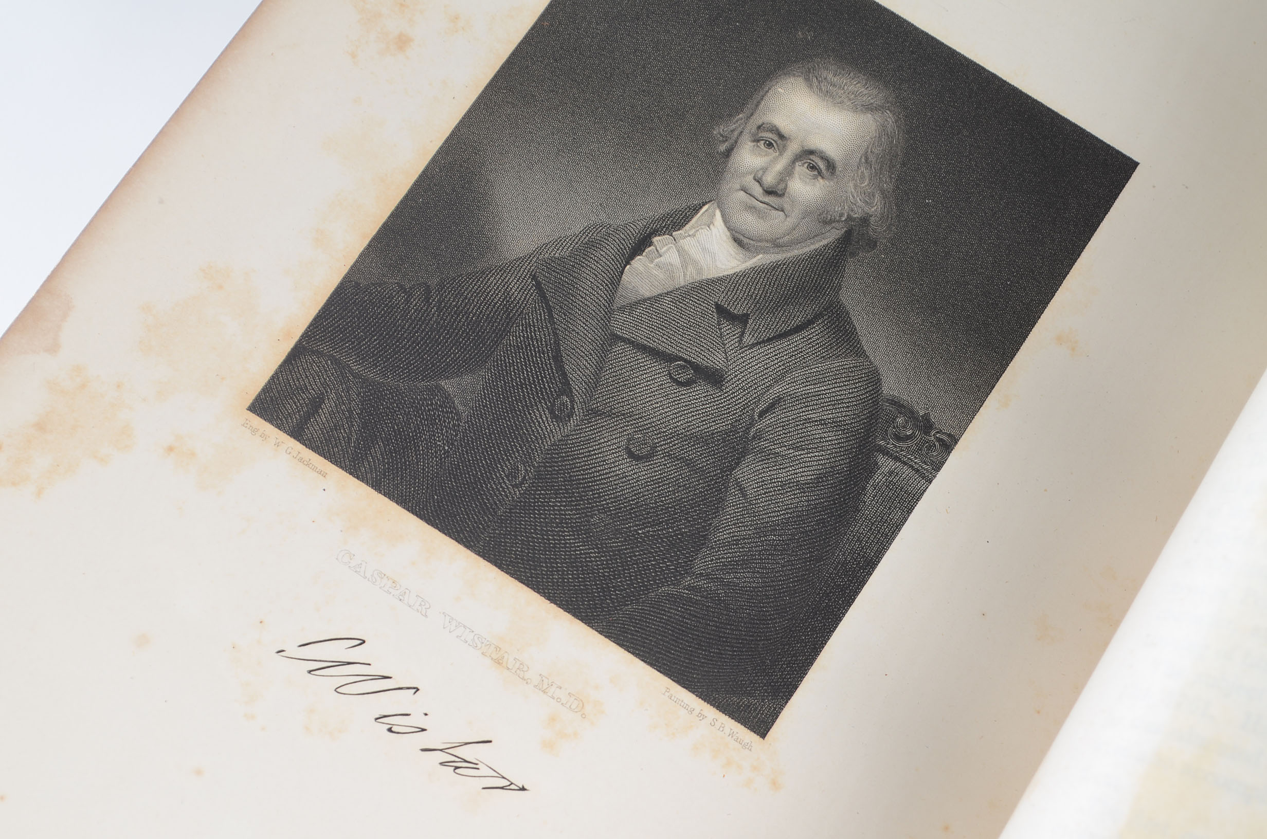 Antique Leather-Bound Copy of "The National Portrait Gallery"