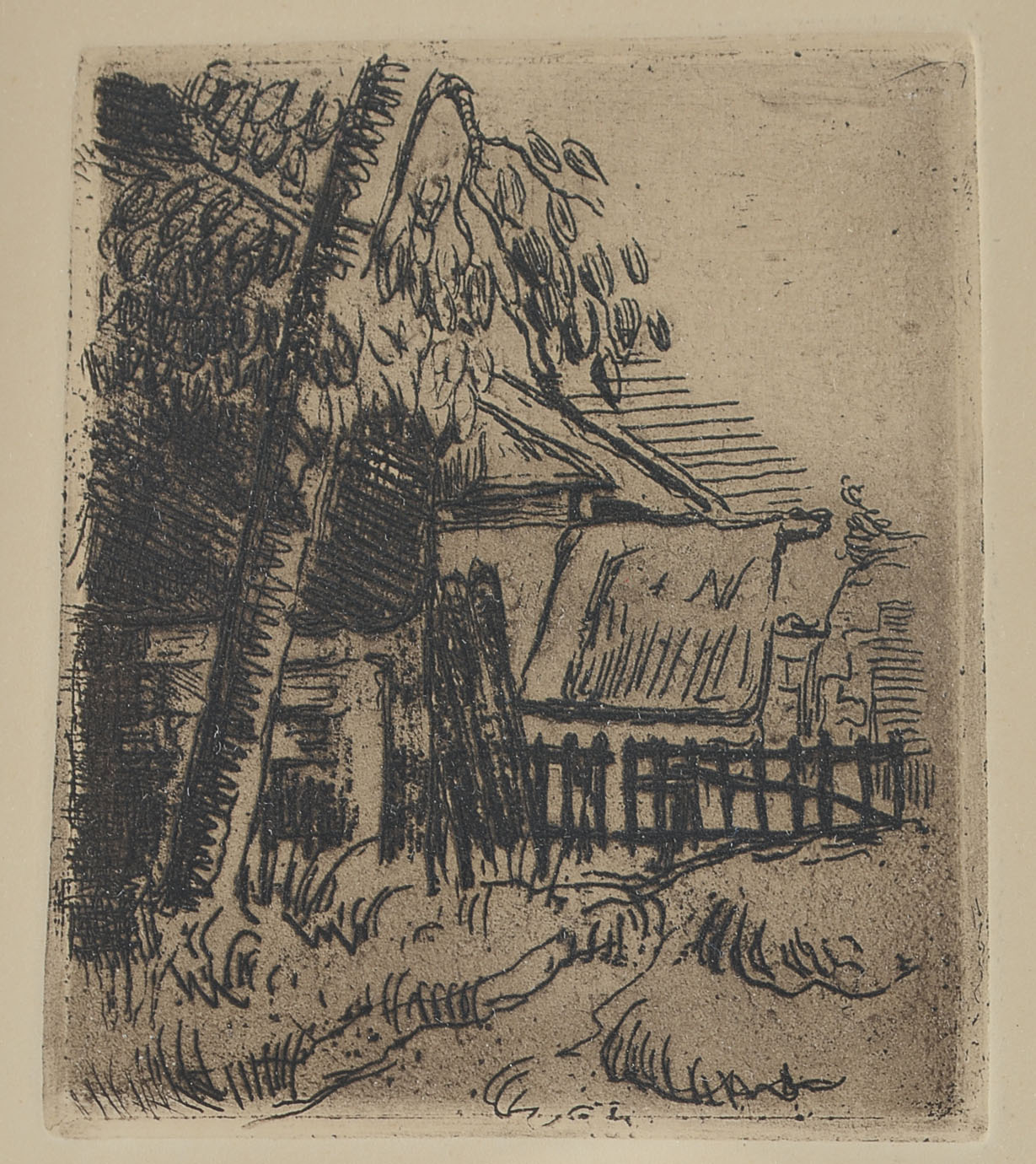 Paul Cezanne "Paysage a Auvers, Entree DE Ferme, Rue St. Remy"