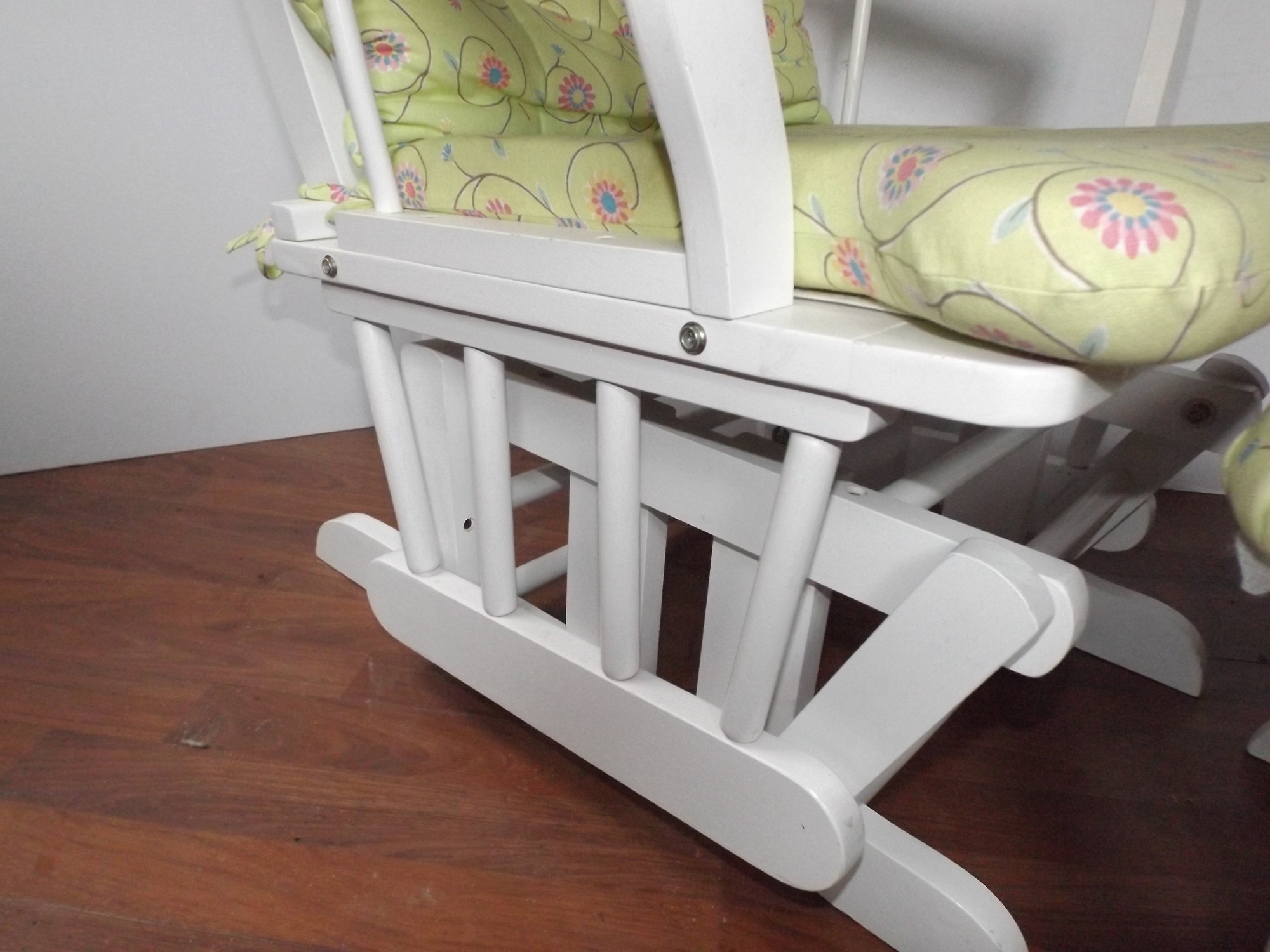 Platform Gilder Chair and Ottoman