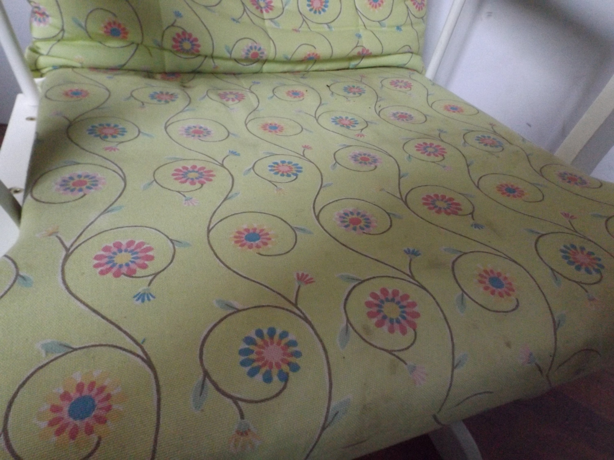 Platform Gilder Chair and Ottoman