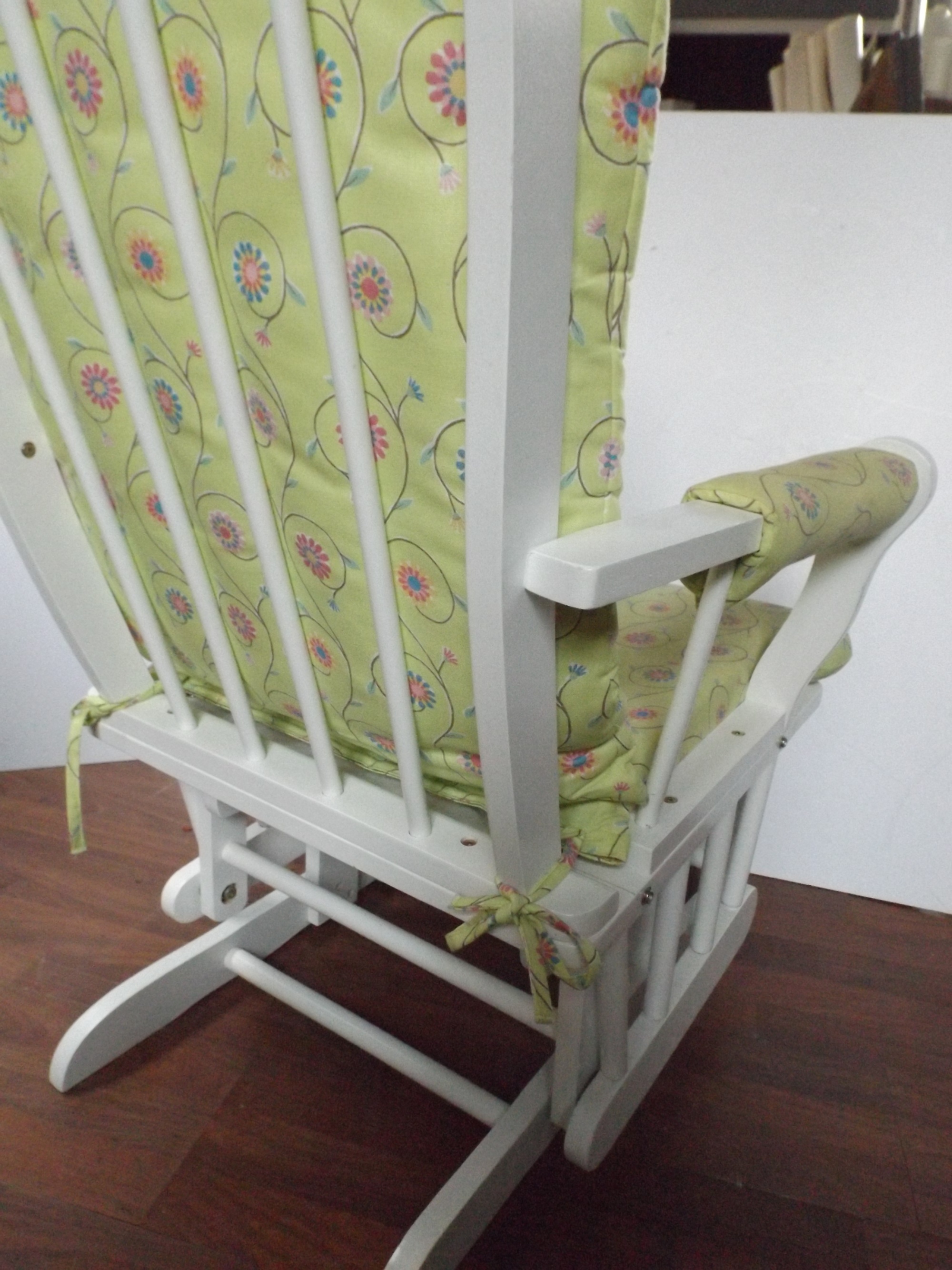 Platform Gilder Chair and Ottoman