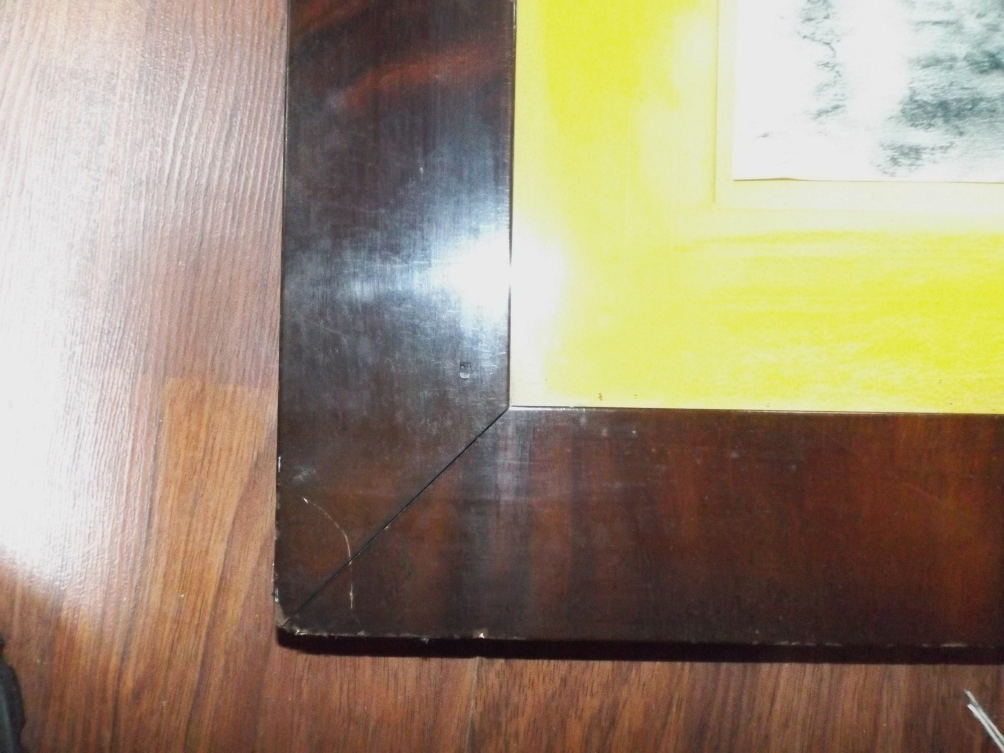 Signed Charcoal Drawing of Girl and Lamb