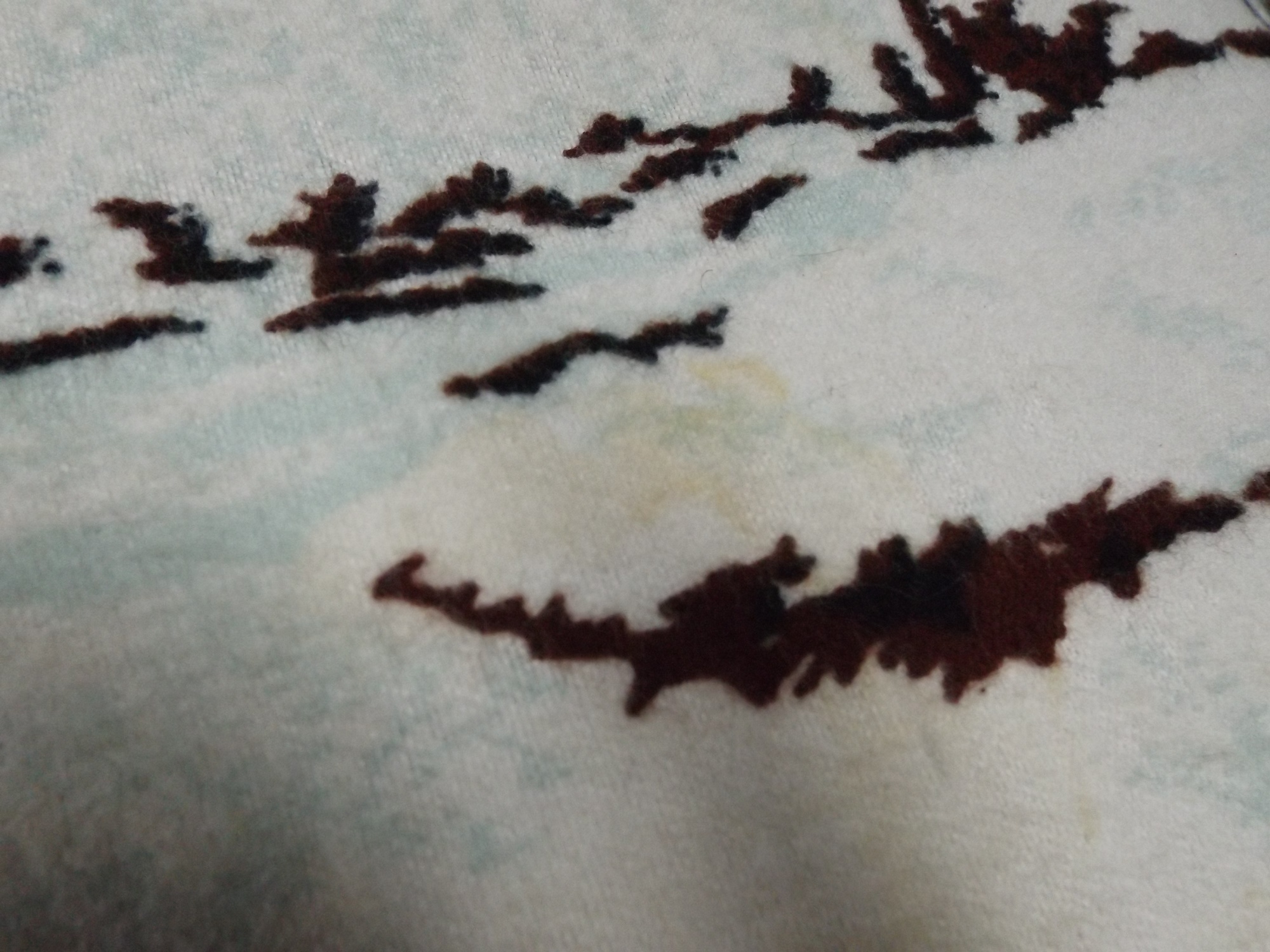 1950s Velvet Wall Hanging with Deer