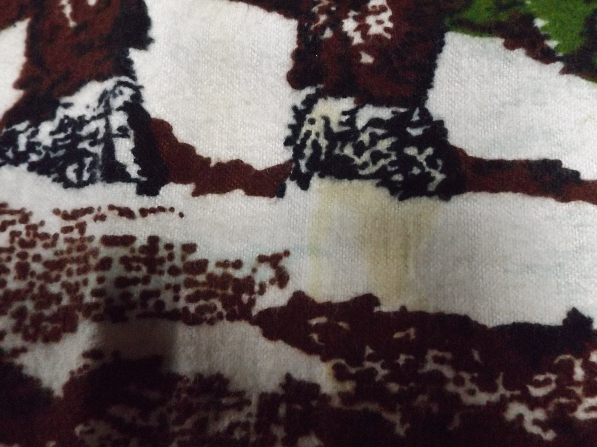 1950s Velvet Wall Hanging with Deer