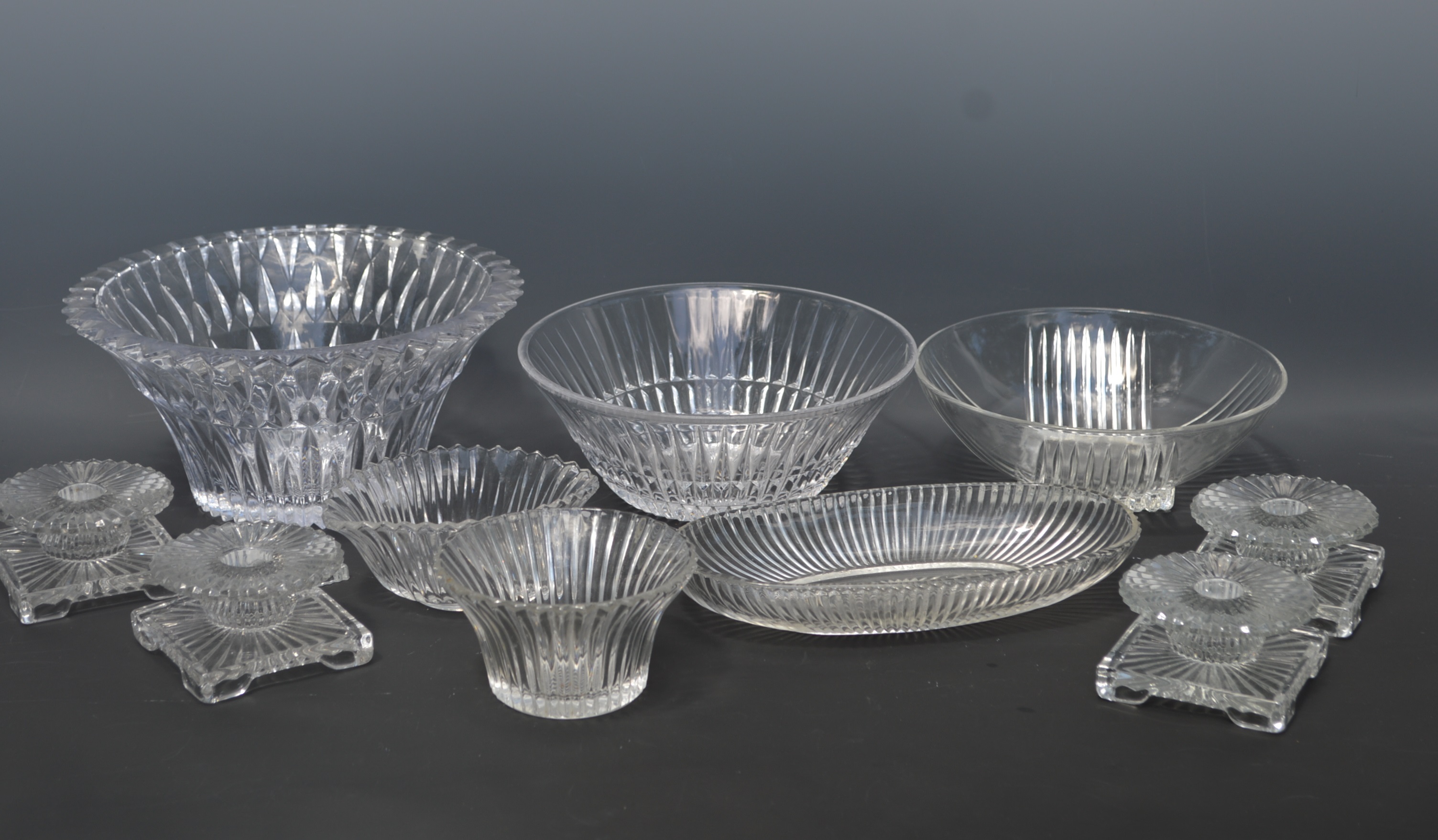 Vintage and Modern Glass Serving Ware