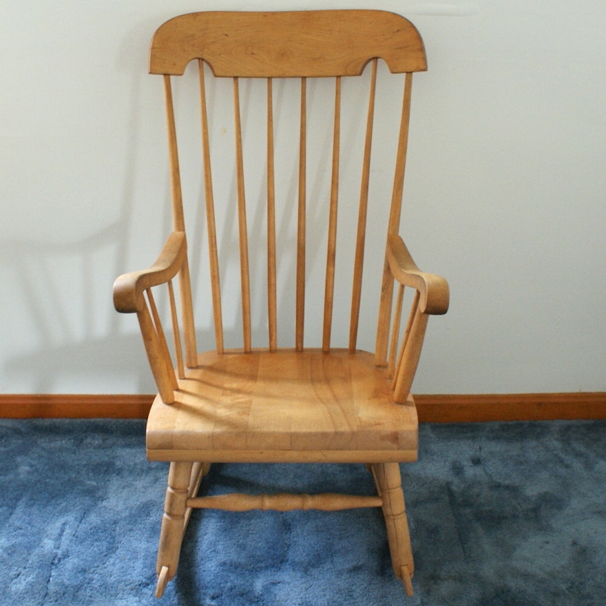 Tell City Solid Maple Rocking Chair 