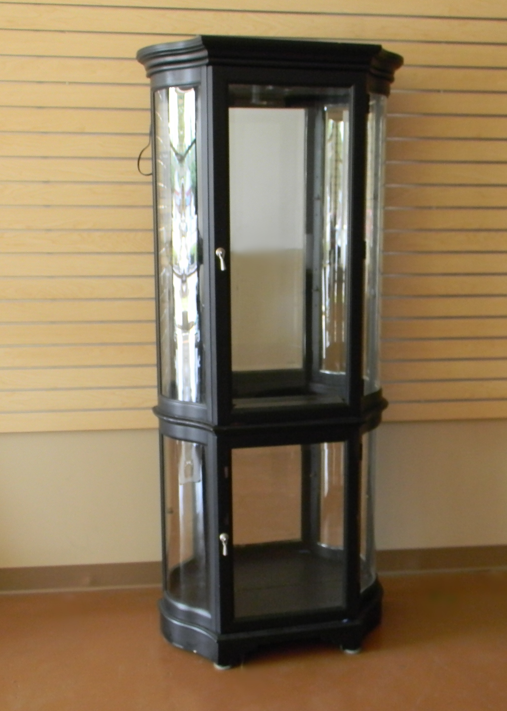 Modern Black Curio Cabinet by American Signature