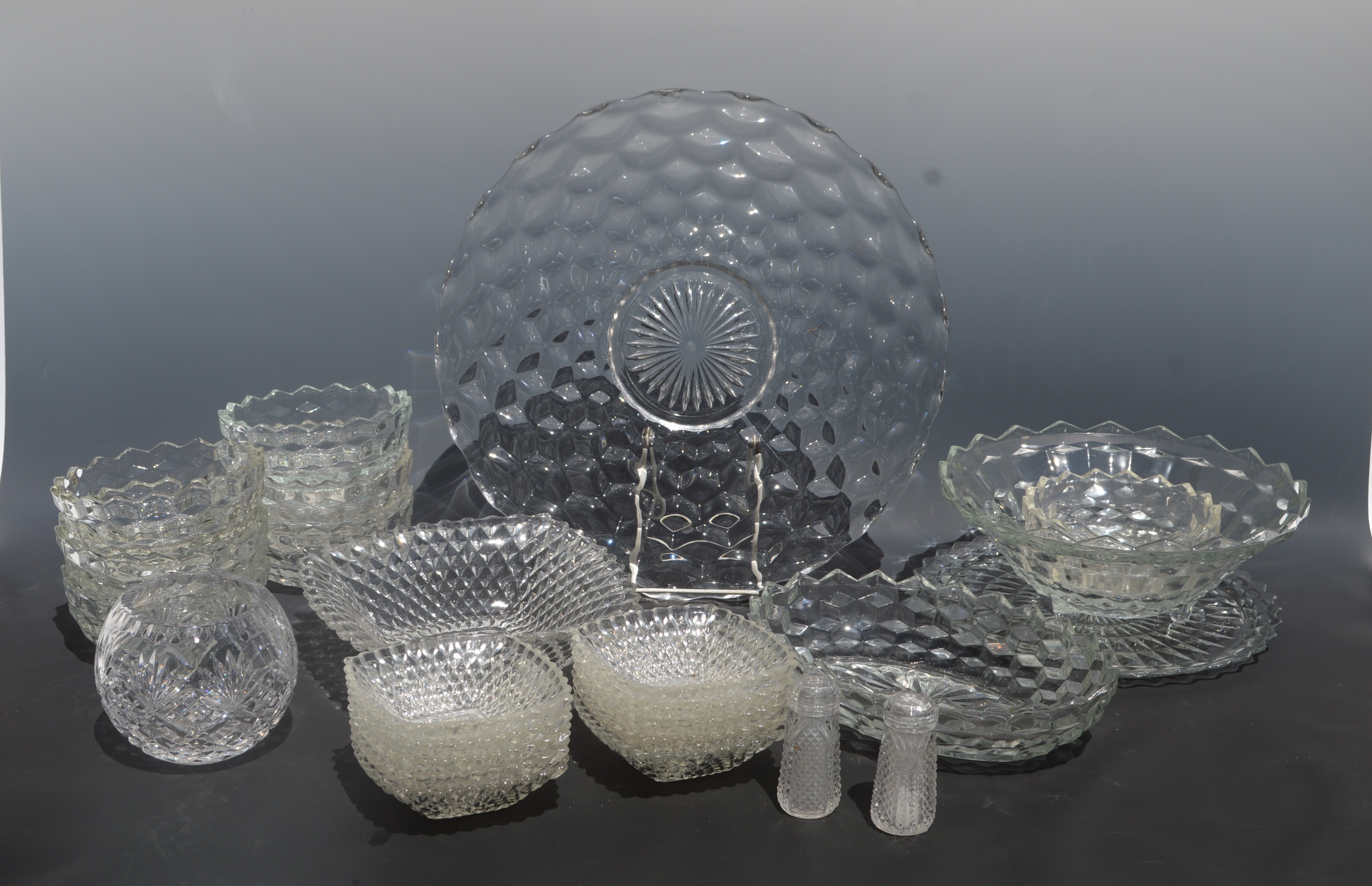 Vintage and Modern Glass Serving Ware