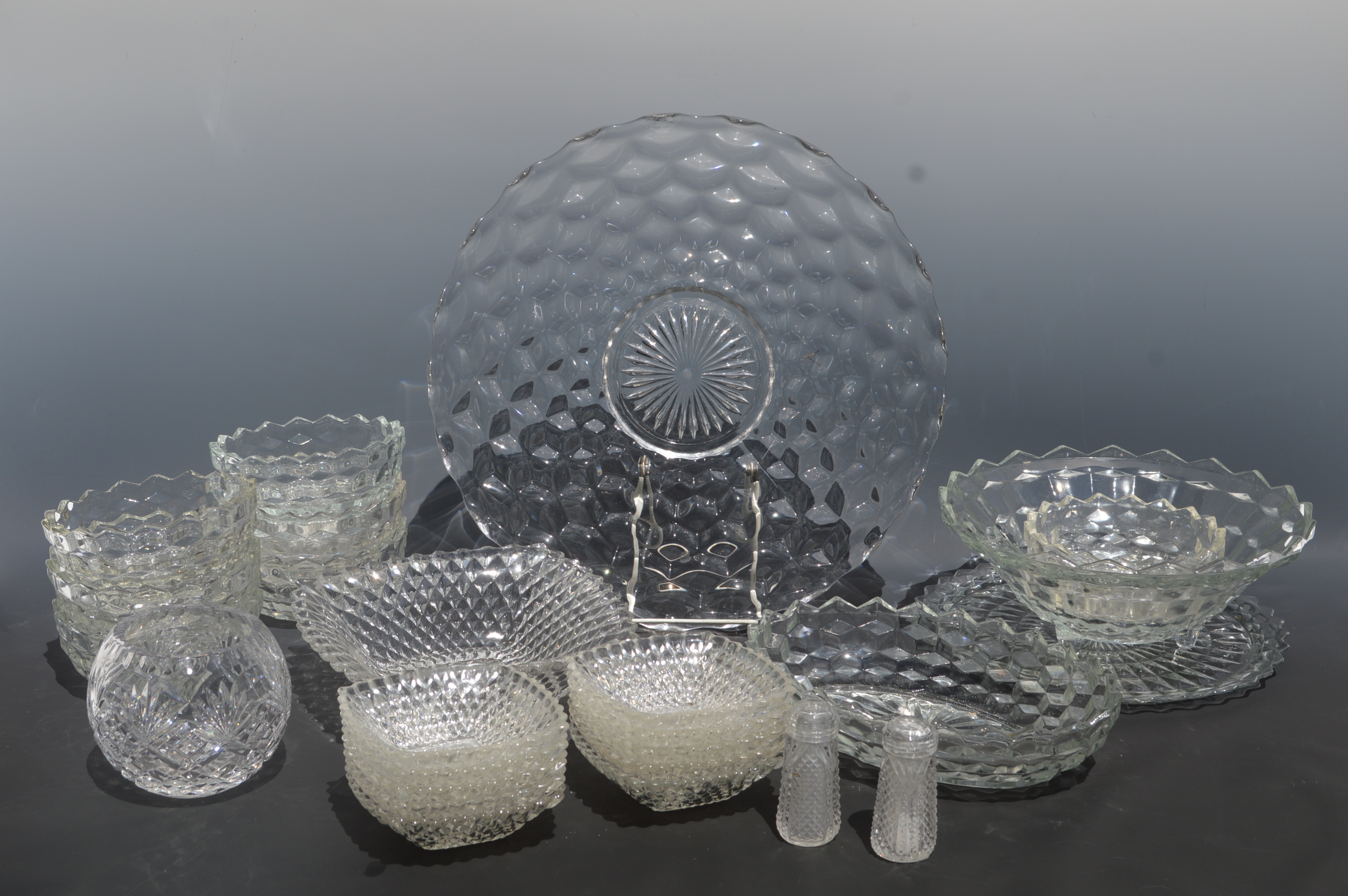 Vintage and Modern Glass Serving Ware