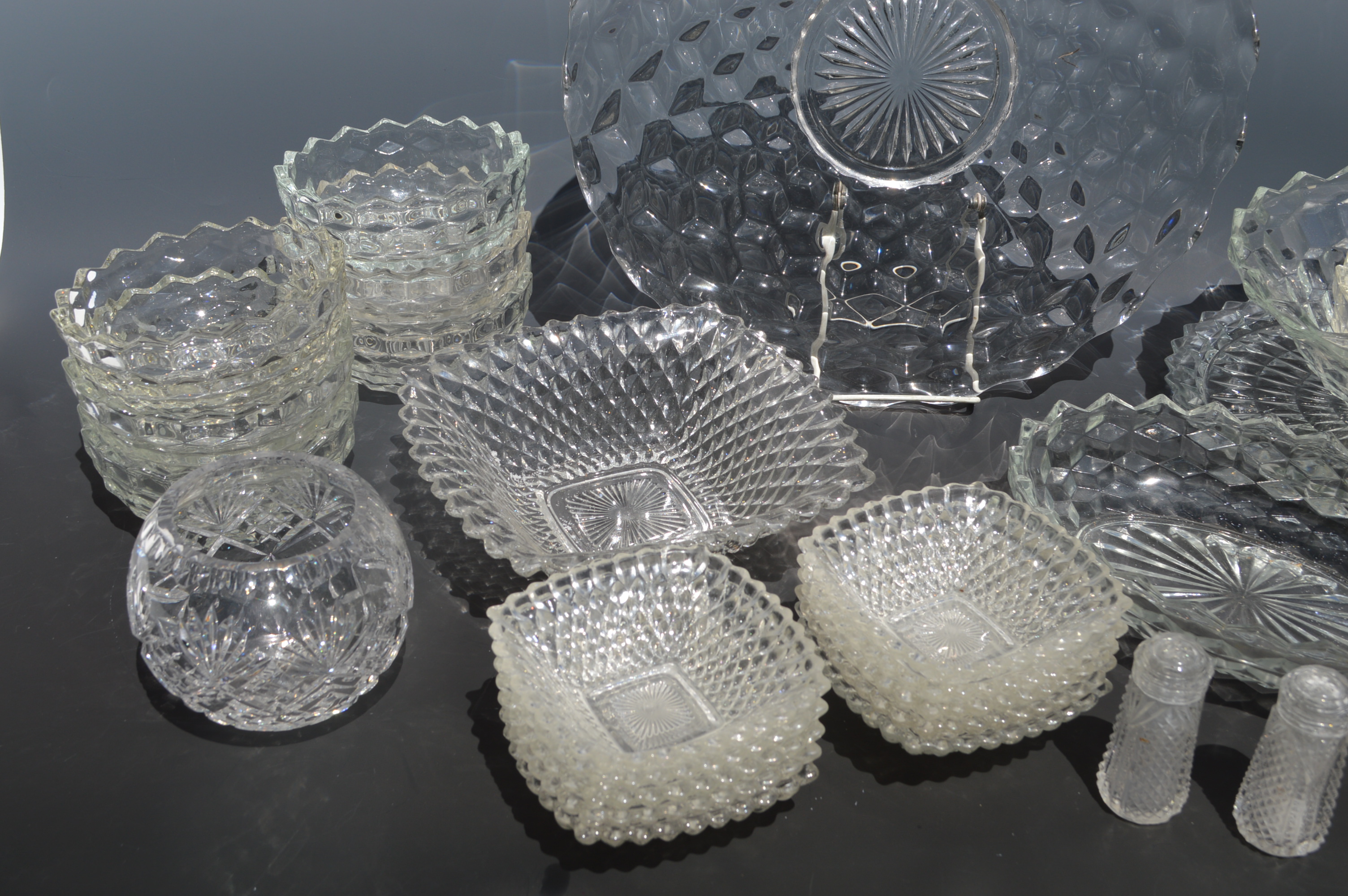 Vintage and Modern Glass Serving Ware