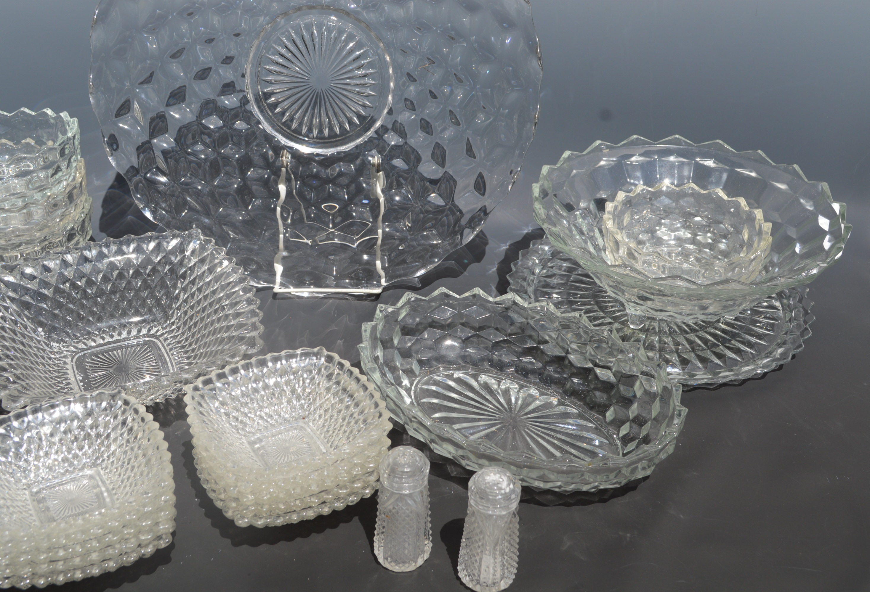 Vintage and Modern Glass Serving Ware