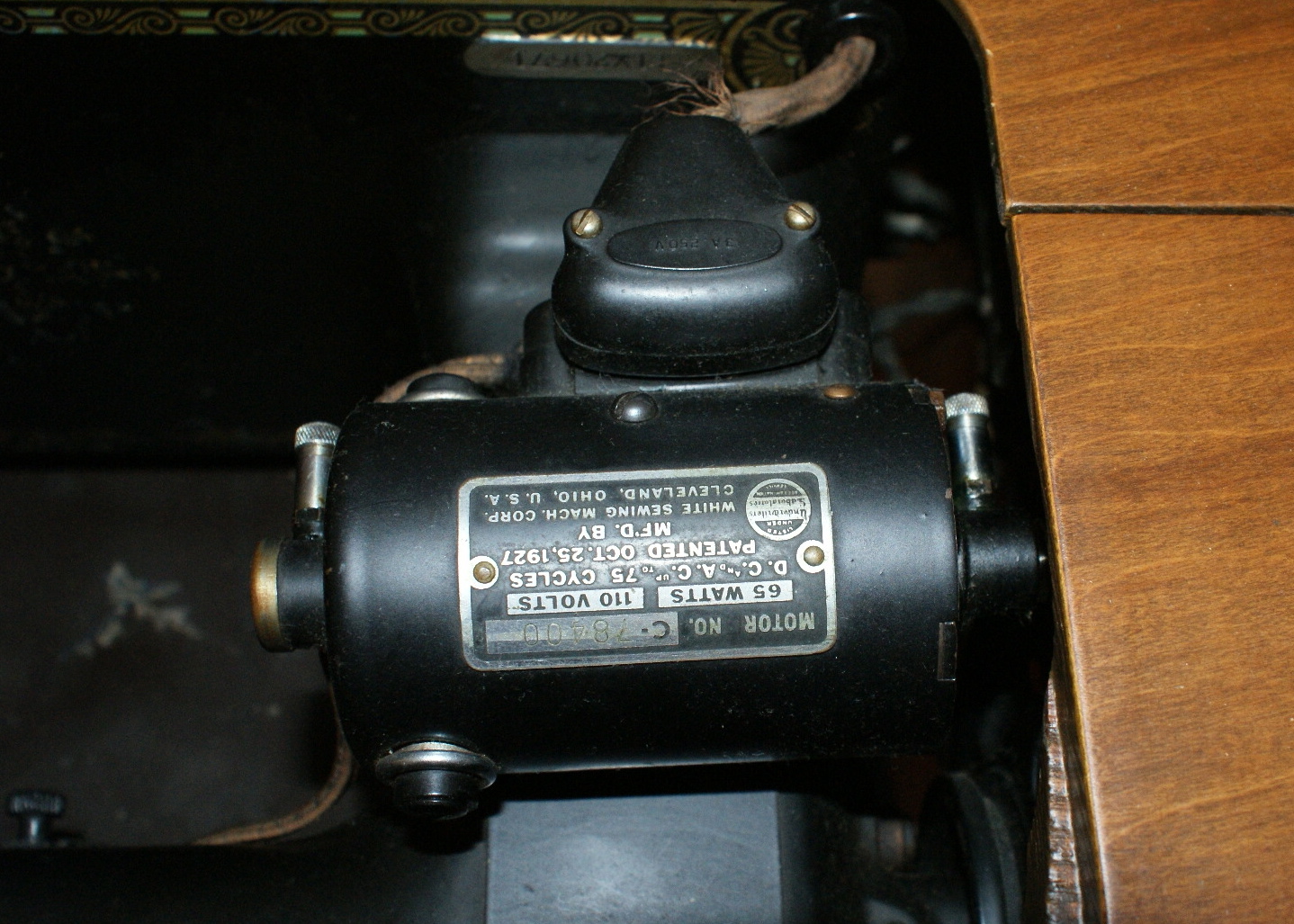 Vintage World's Rotary Sewing Machine with Cabinet and Accessorie