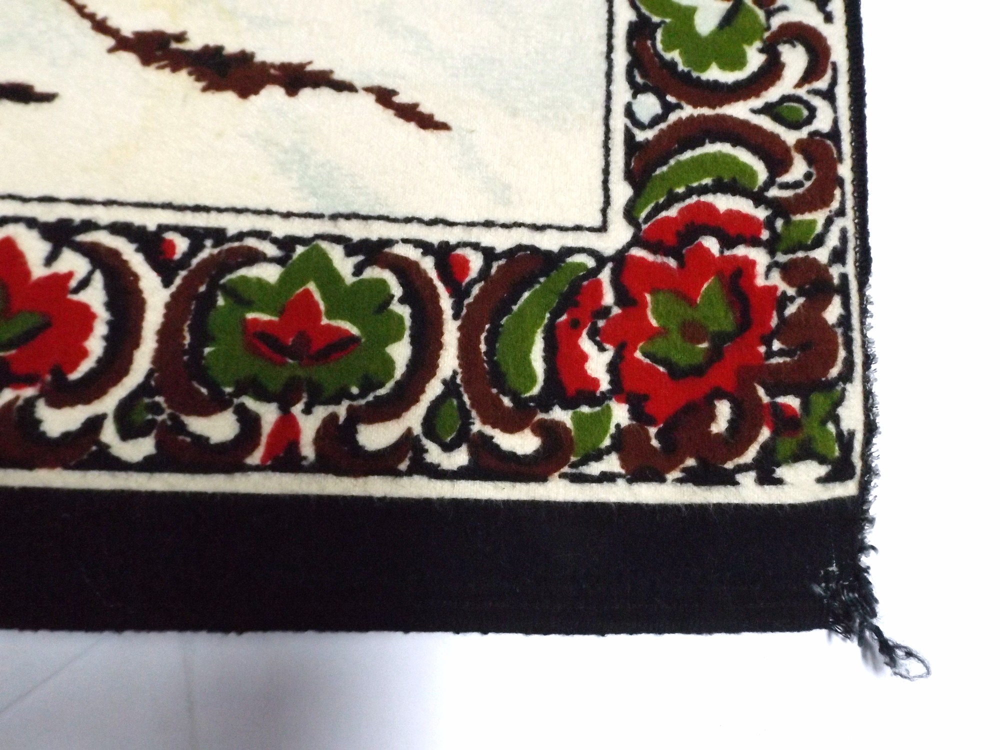 Retro Wall Textile with Big Horned Sheep