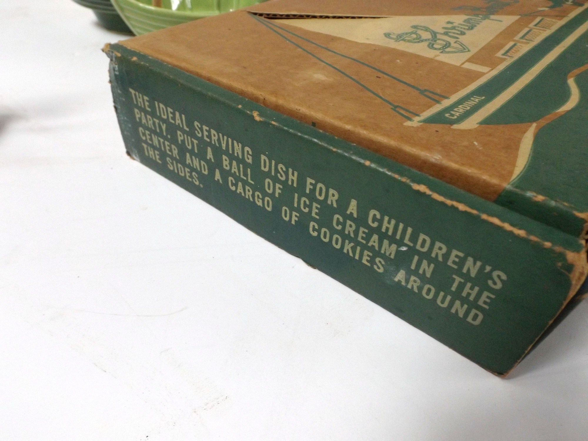 Retro Cardinal China Shrimp Boats in Original Box