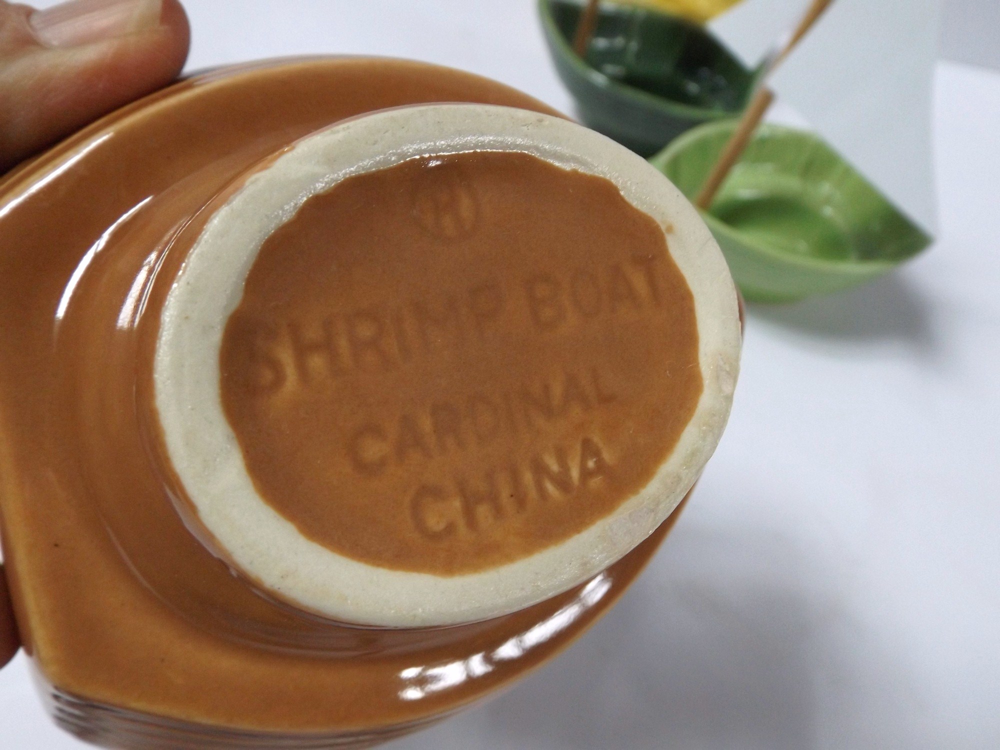 Retro Cardinal China Shrimp Boats in Original Box