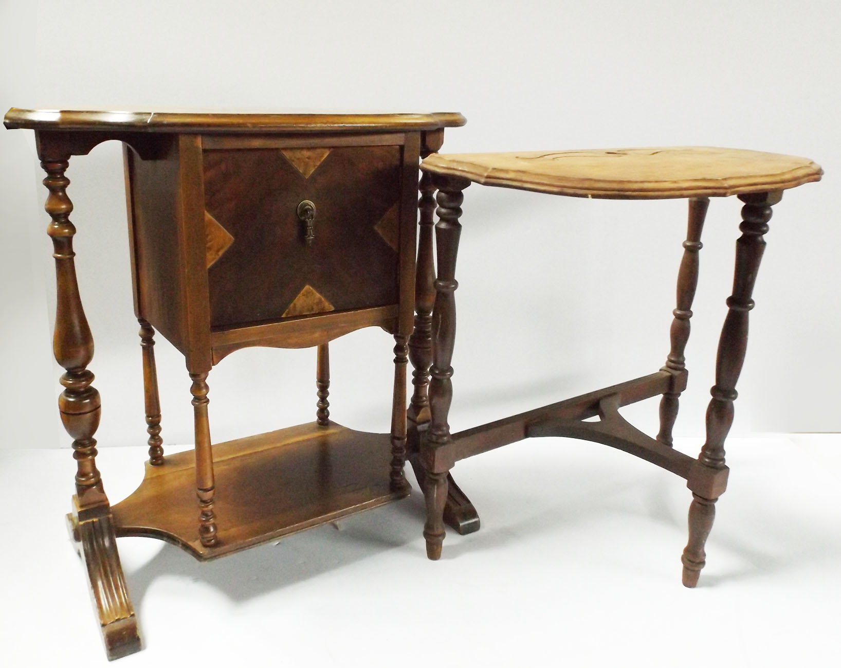 1930s Humidor and Side Table